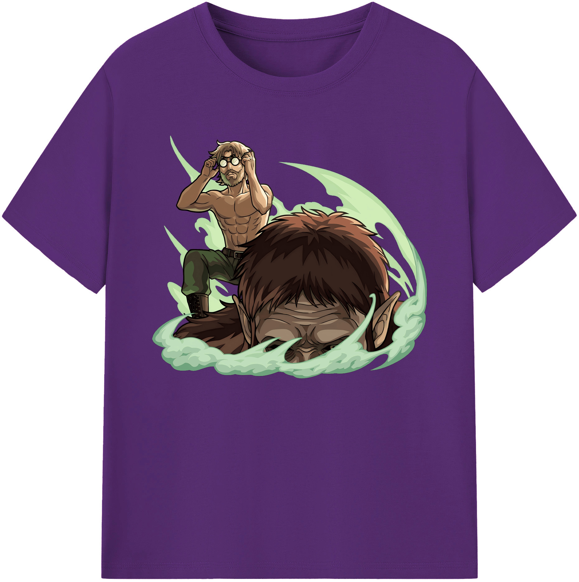 （画像用） 進撃の巨人 Attack on Titan 綿100％ メンズ半袖Tシャツ｜肌触りやわらか＆通気性