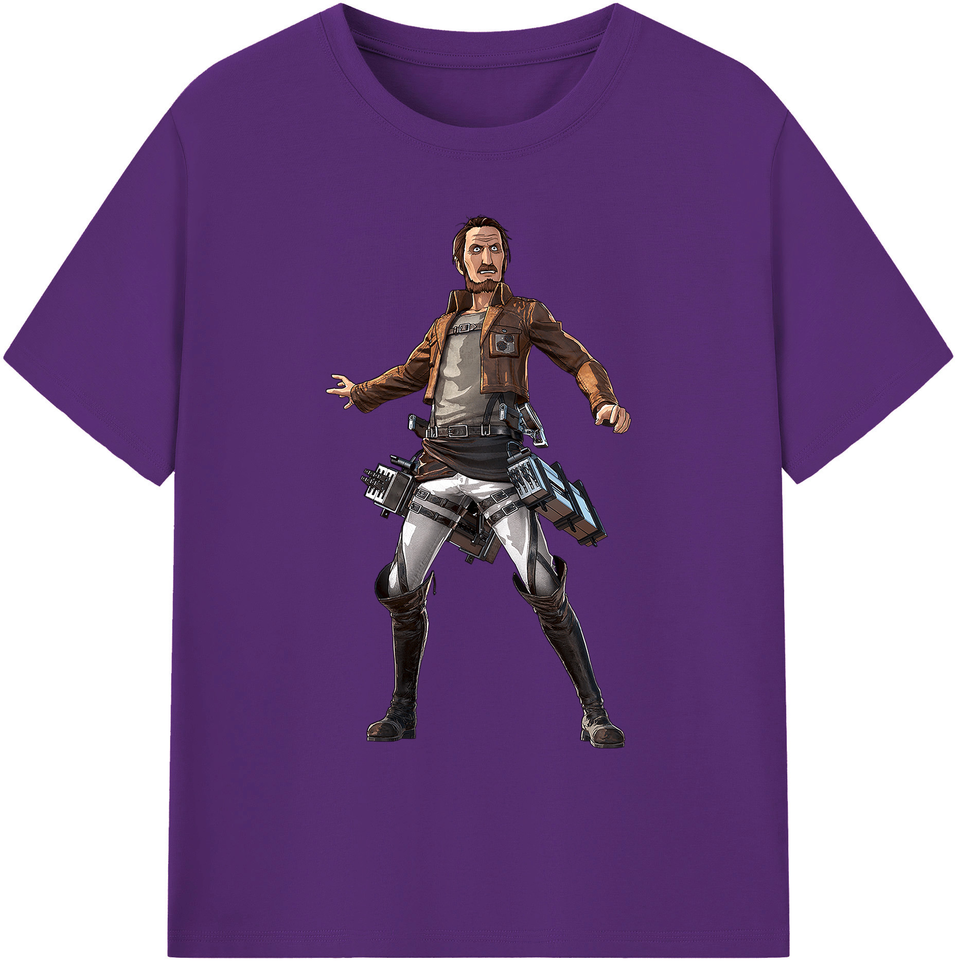 （画像用） 進撃の巨人 Attack on Titan 綿100％ メンズ半袖Tシャツ｜肌触りやわらか＆通気性