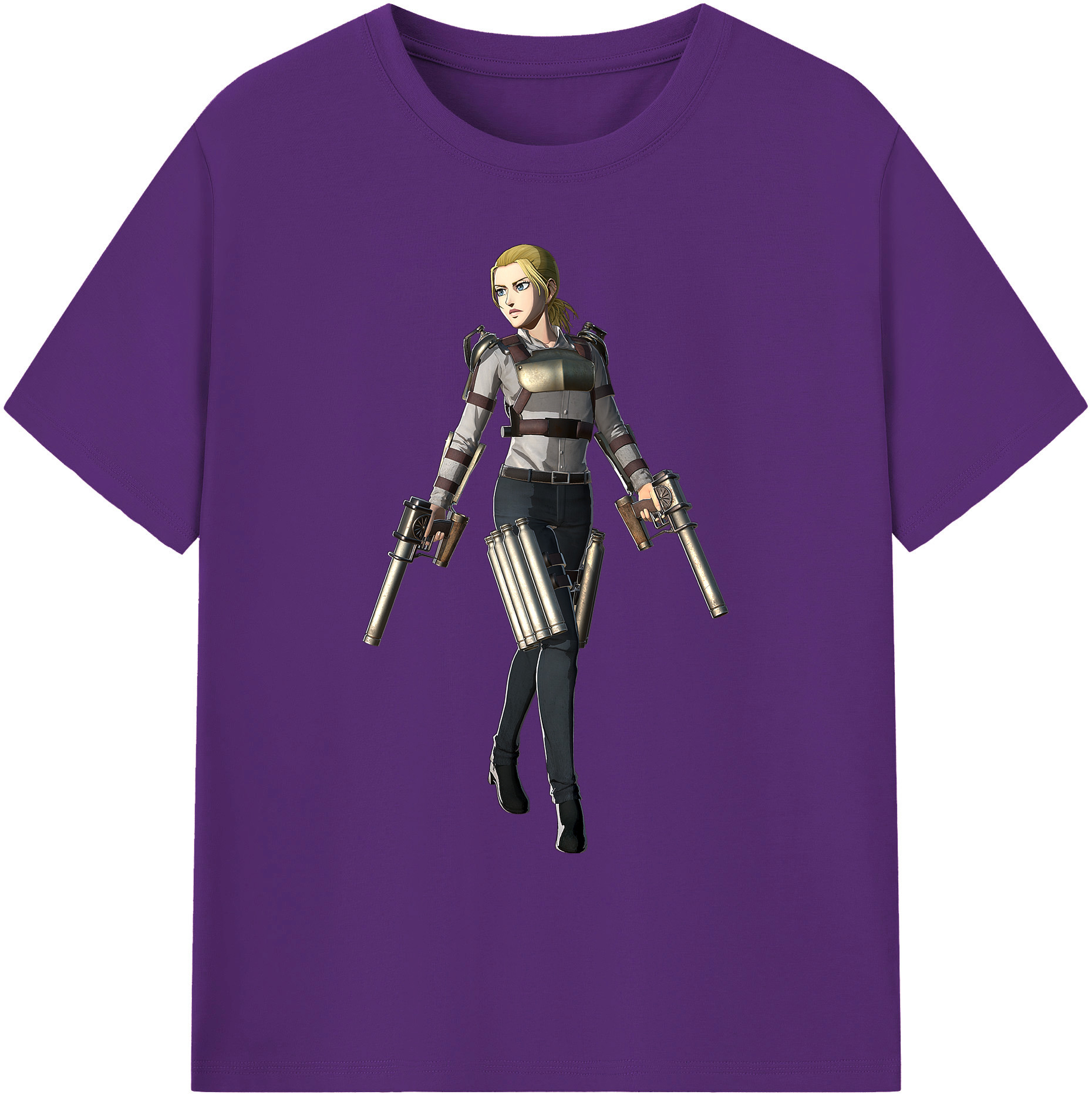 （画像用） 進撃の巨人 Attack on Titan 綿100％ メンズ半袖Tシャツ｜肌触りやわらか＆通気性