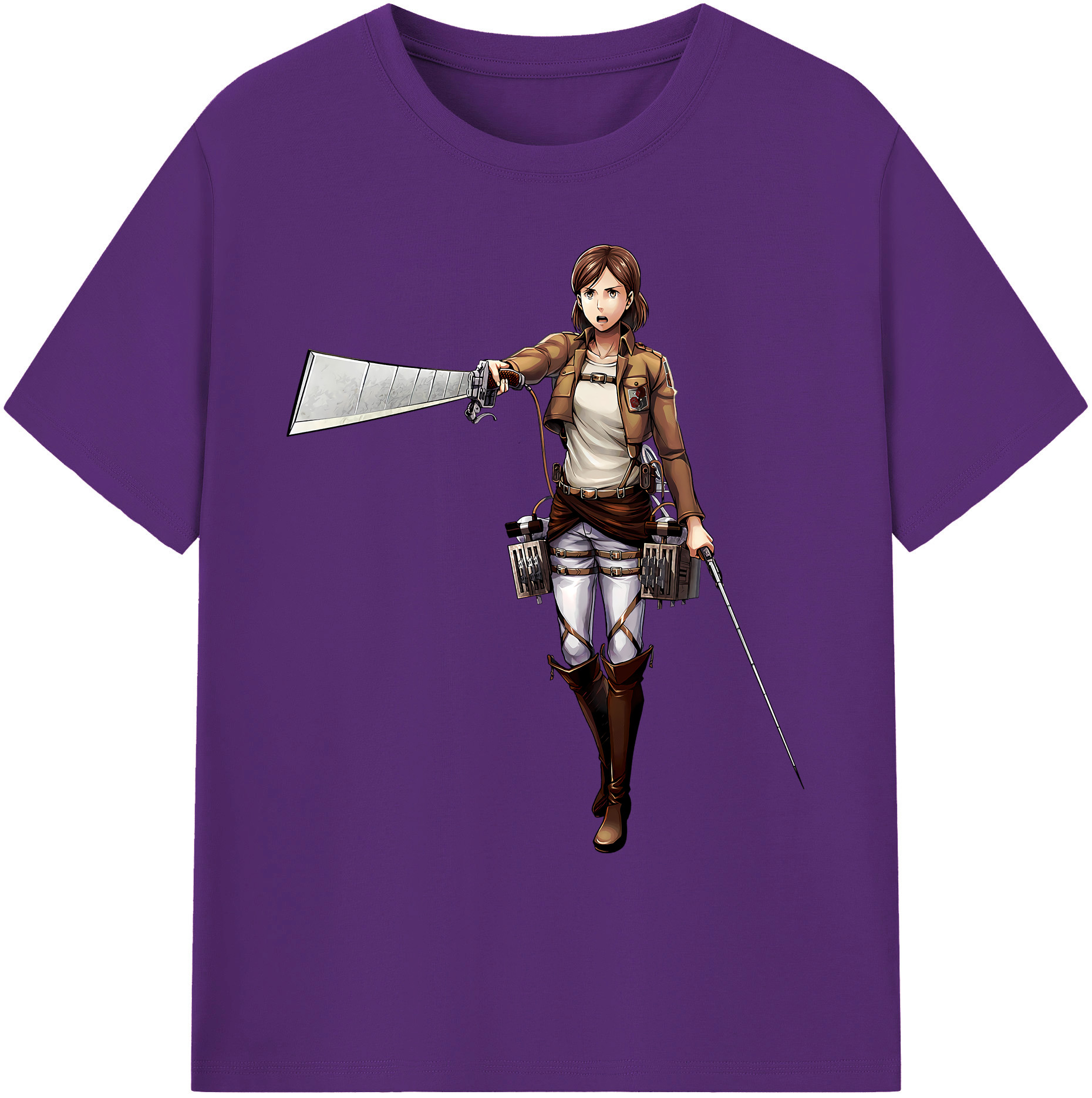 （画像用） 進撃の巨人 Attack on Titan 綿100％ メンズ半袖Tシャツ｜肌触りやわらか＆通気性
