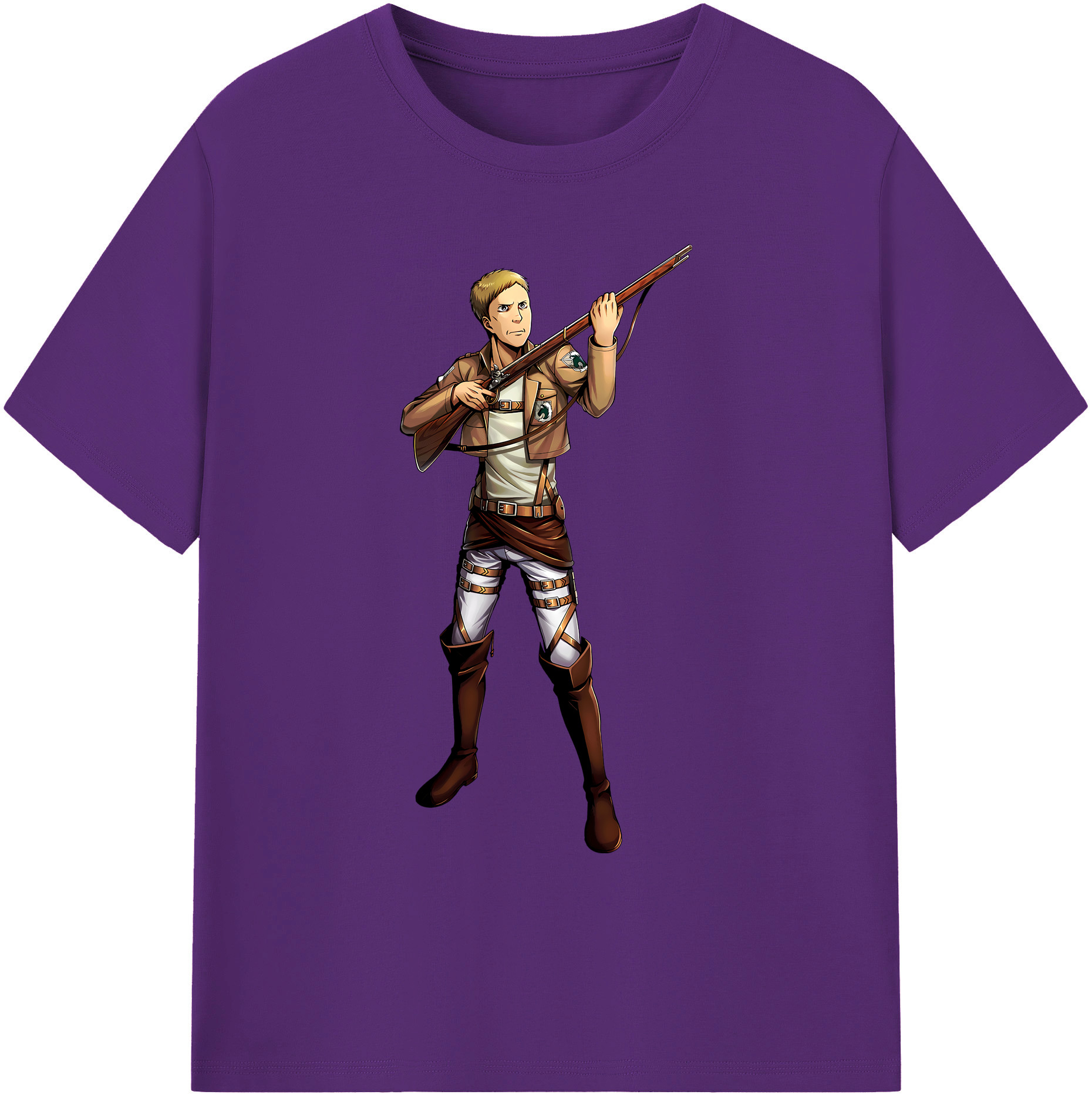 （画像用） 進撃の巨人 Attack on Titan 綿100％ メンズ半袖Tシャツ｜肌触りやわらか＆通気性