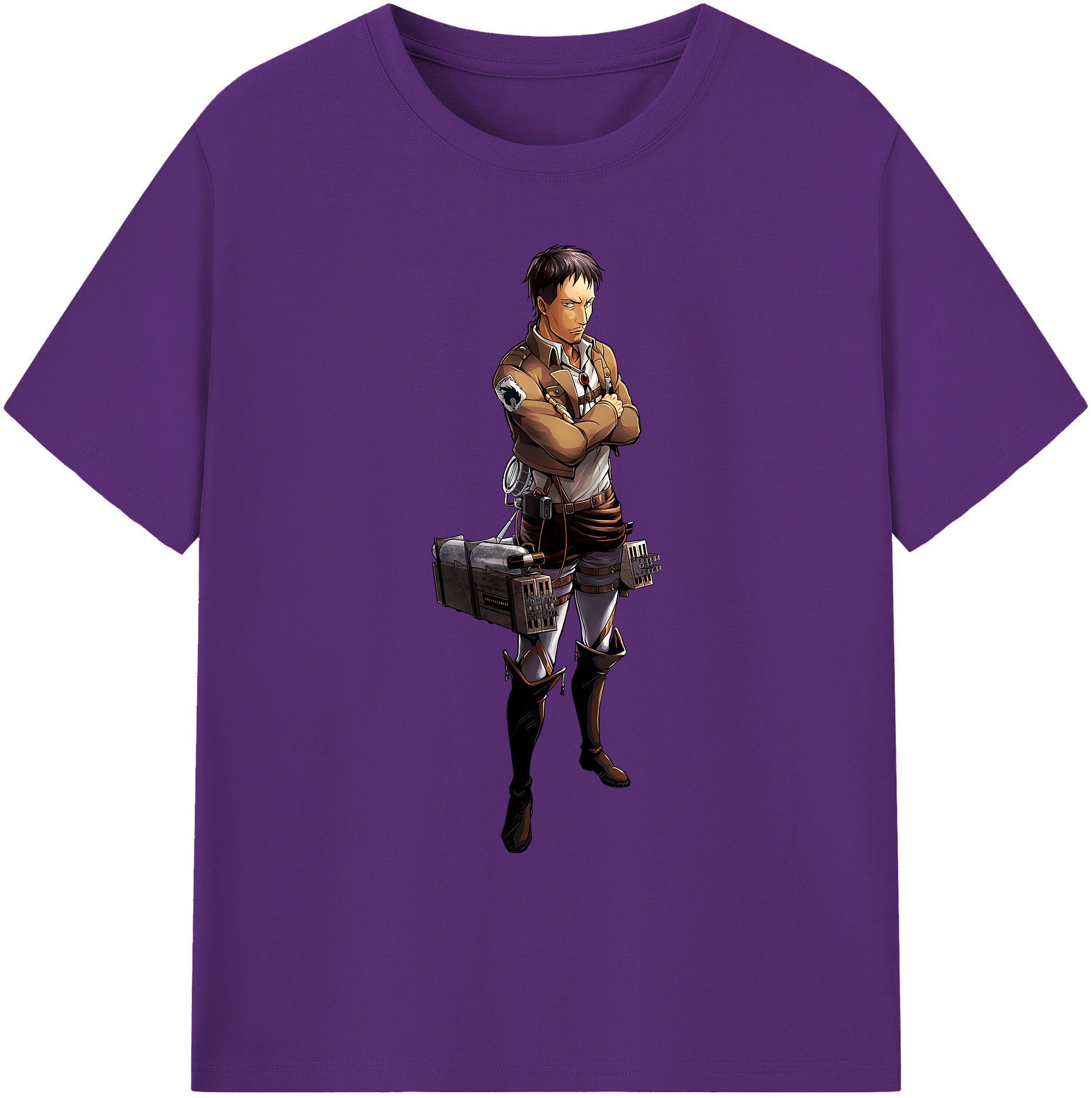 （画像用） 進撃の巨人 Attack on Titan 綿100％ メンズ半袖Tシャツ｜肌触りやわらか＆通気性