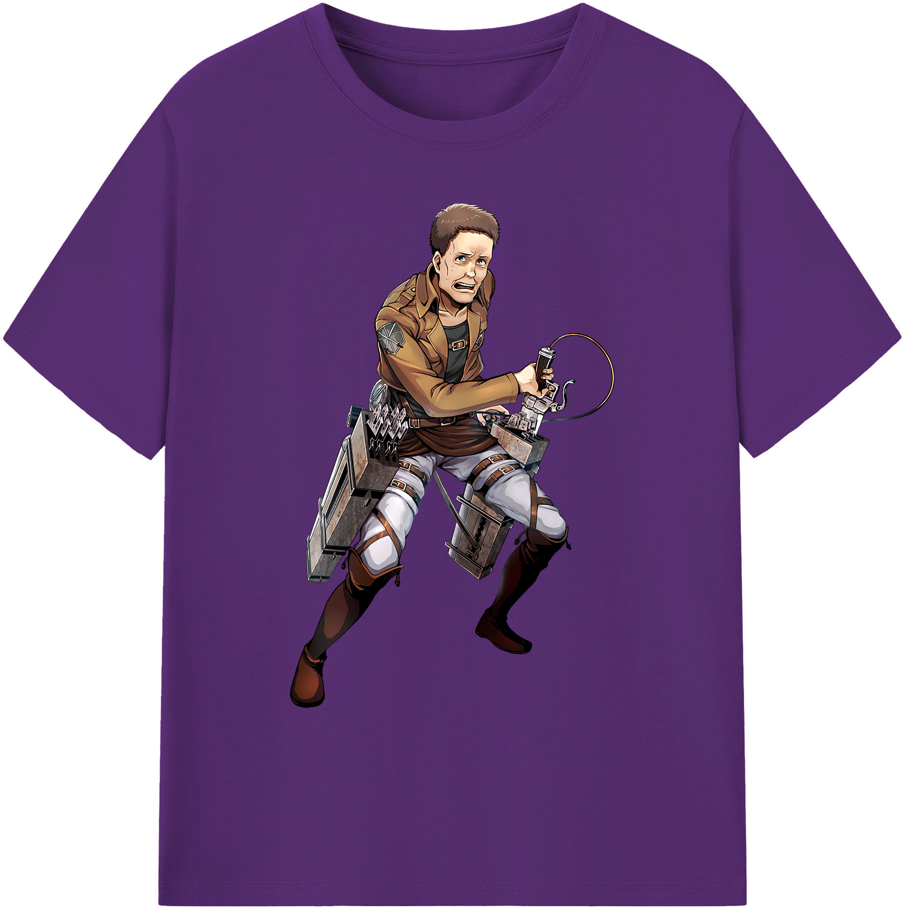 （画像用） 進撃の巨人 Attack on Titan 綿100％ メンズ半袖Tシャツ｜肌触りやわらか＆通気性