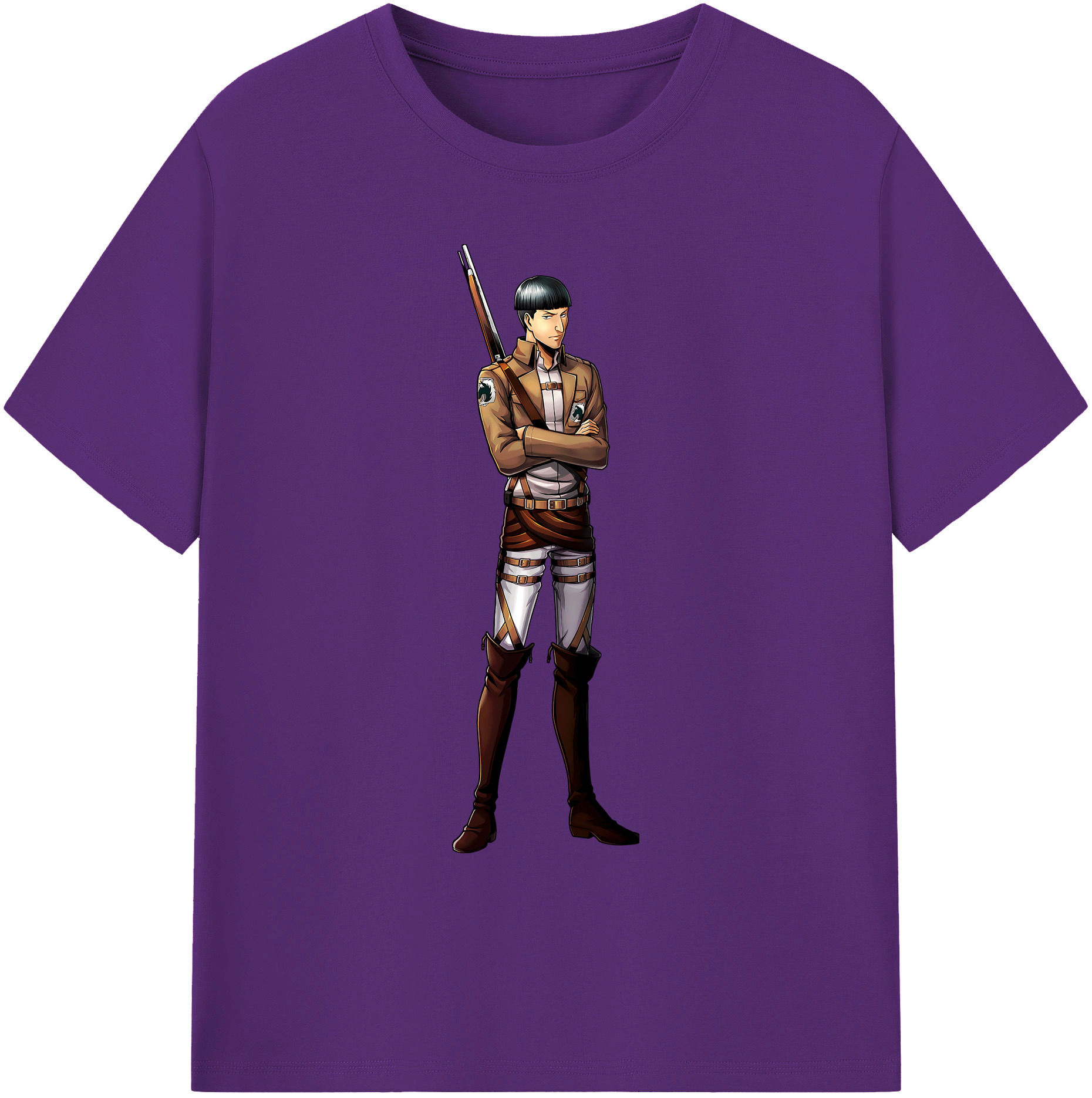 （画像用） 進撃の巨人 Attack on Titan 綿100％ メンズ半袖Tシャツ｜肌触りやわらか＆通気性
