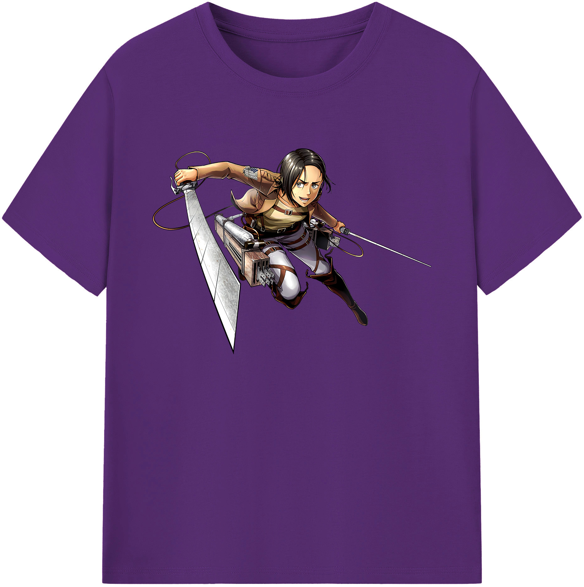 （画像用） 進撃の巨人 Attack on Titan 綿100％ メンズ半袖Tシャツ｜肌触りやわらか＆通気性