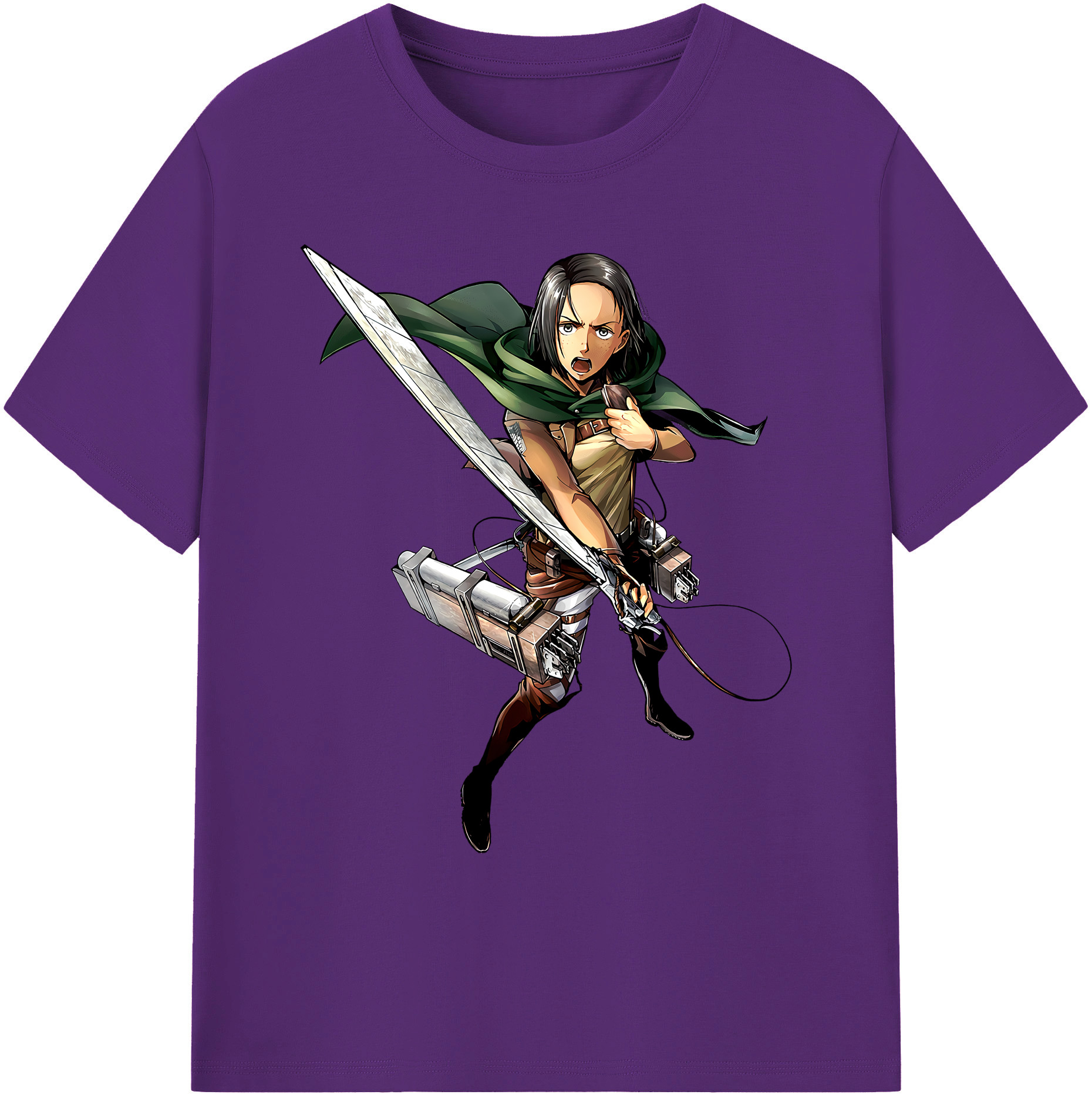 （画像用） 進撃の巨人 Attack on Titan 綿100％ メンズ半袖Tシャツ｜肌触りやわらか＆通気性