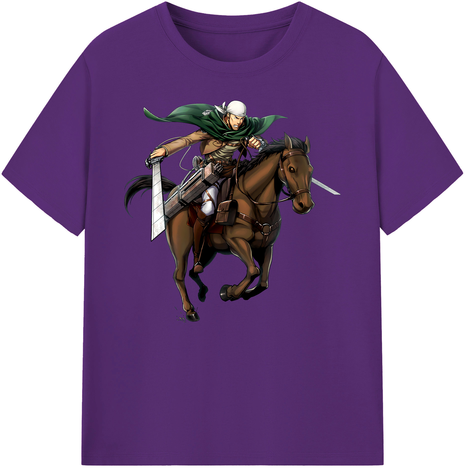 （画像用） 進撃の巨人 Attack on Titan 綿100％ メンズ半袖Tシャツ｜肌触りやわらか＆通気性