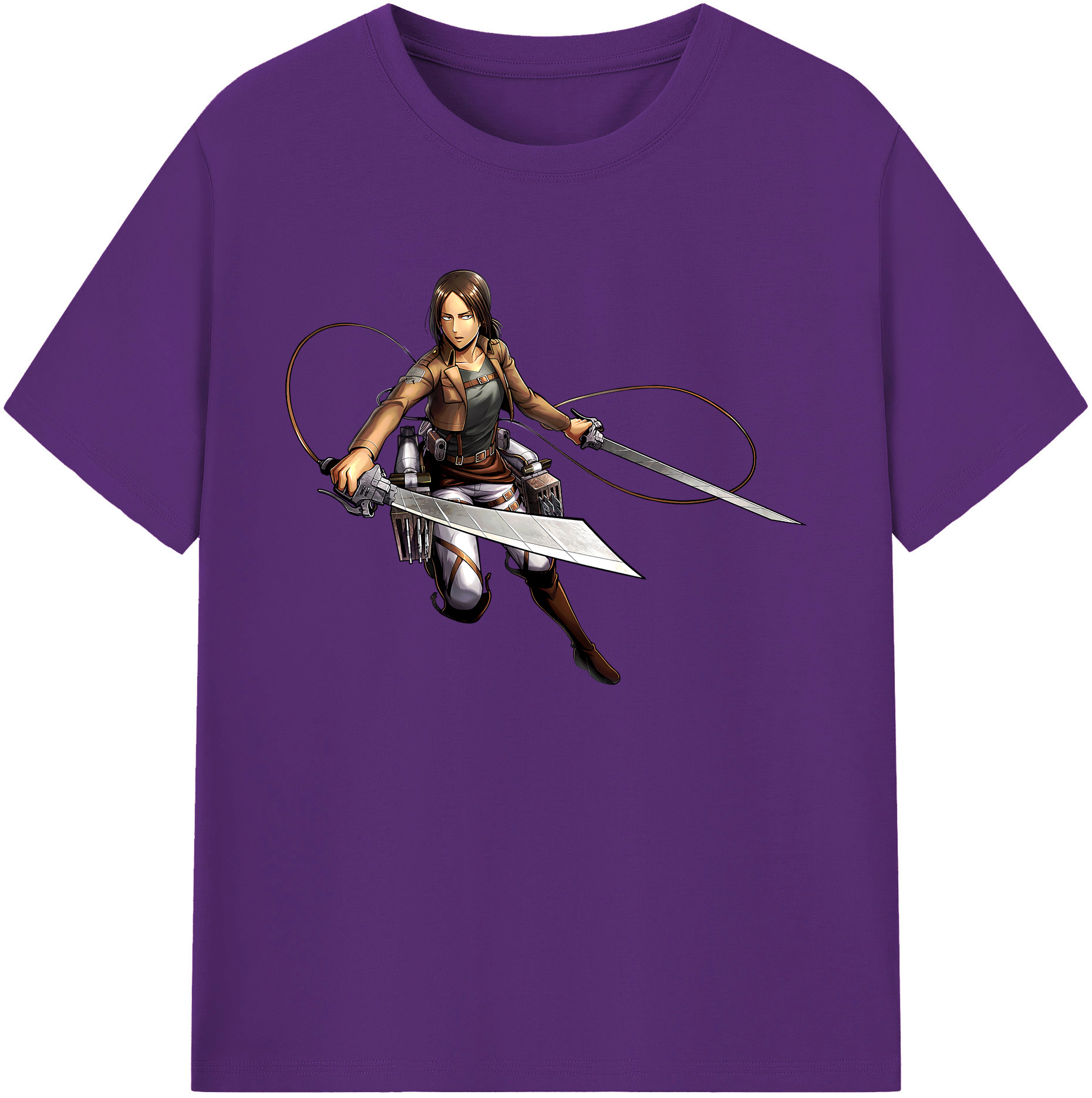 （画像用） 進撃の巨人 Attack on Titan 綿100％ メンズ半袖Tシャツ｜肌触りやわらか＆通気性