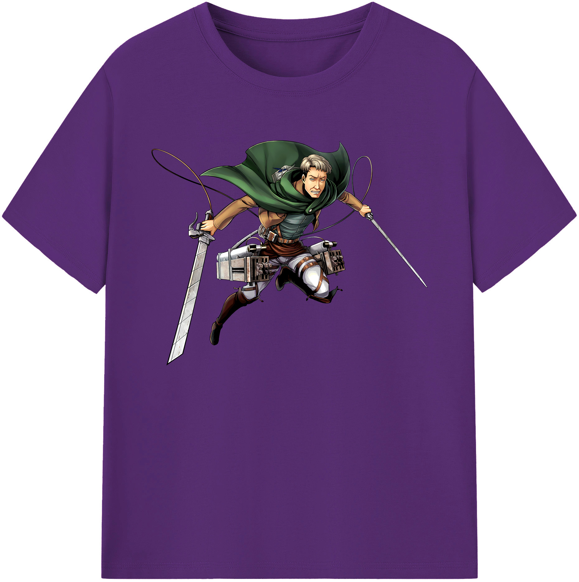 （画像用） 進撃の巨人 Attack on Titan 綿100％ メンズ半袖Tシャツ｜肌触りやわらか＆通気性