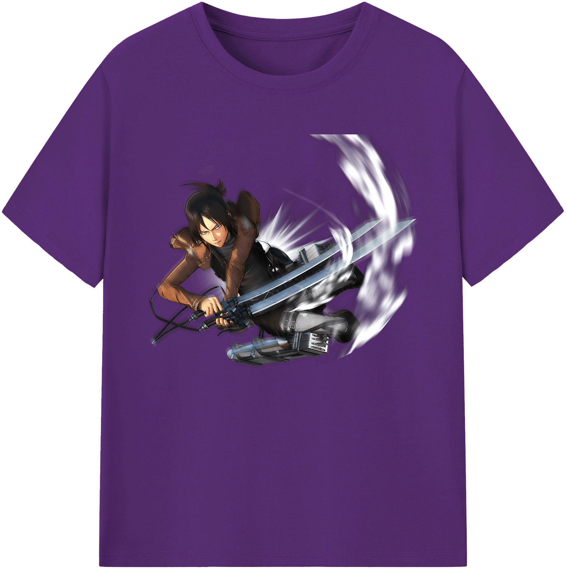 （画像用） 進撃の巨人 Attack on Titan 綿100％ メンズ半袖Tシャツ｜肌触りやわらか＆通気性