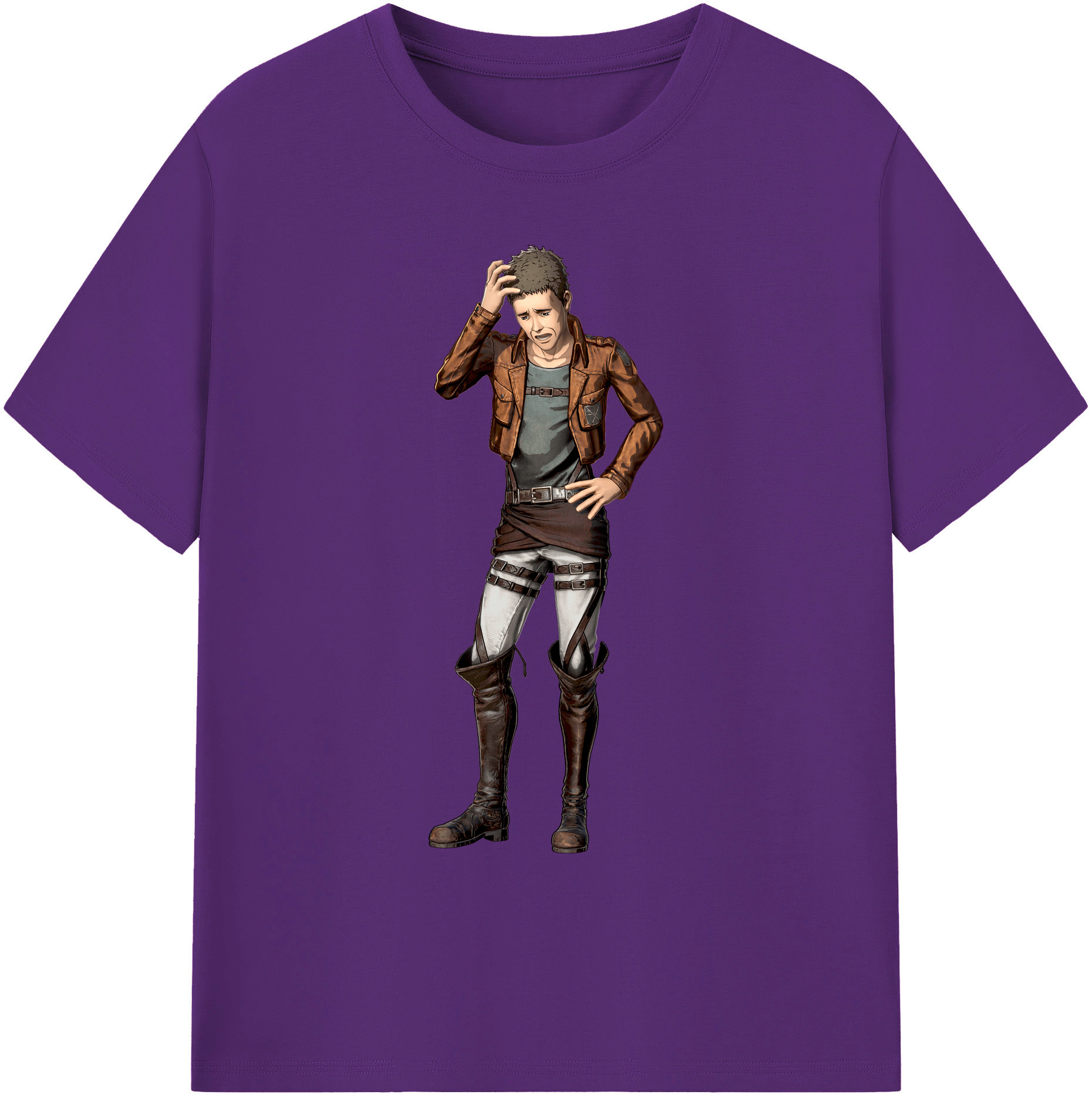 （画像用） 進撃の巨人 Attack on Titan 綿100％ メンズ半袖Tシャツ｜肌触りやわらか＆通気性