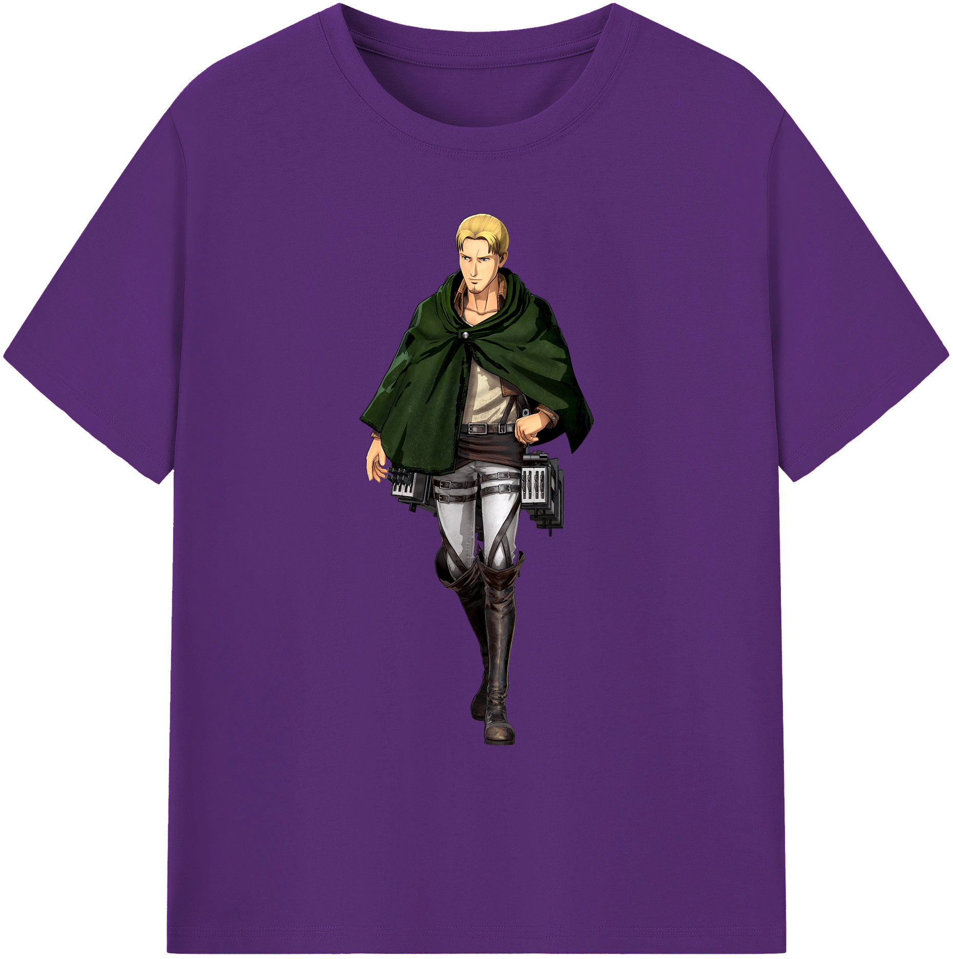 （画像用） 進撃の巨人 Attack on Titan 綿100％ メンズ半袖Tシャツ｜肌触りやわらか＆通気性