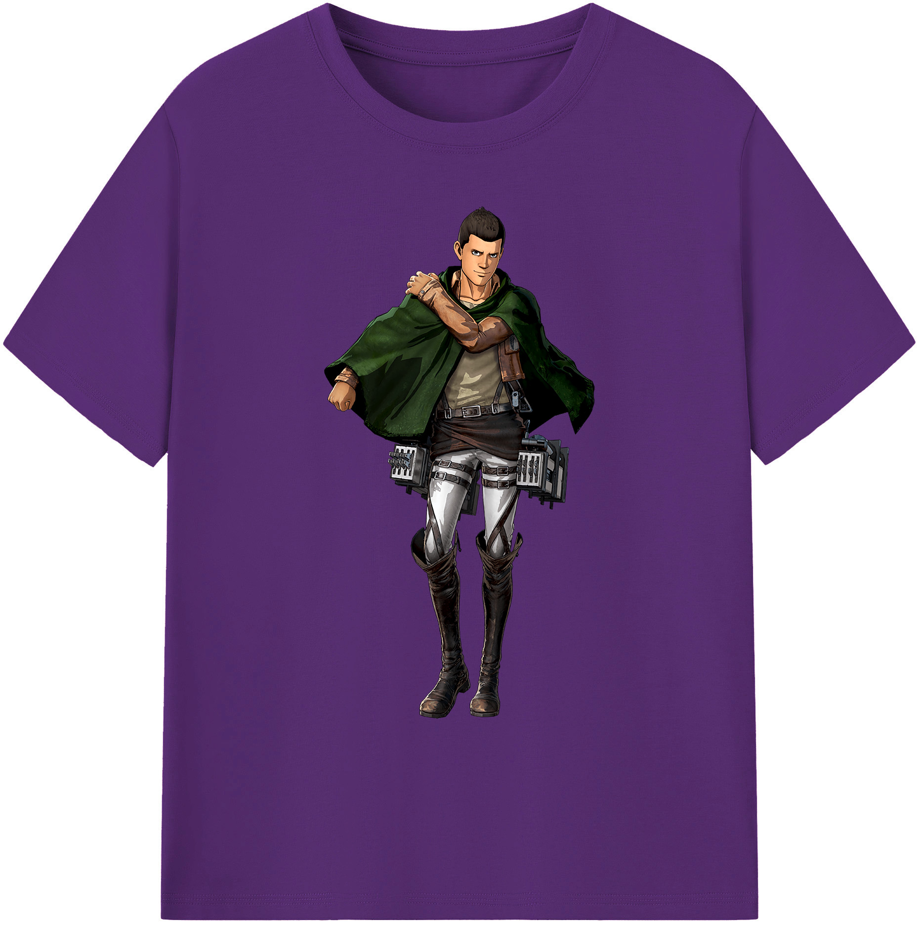 （画像用） 進撃の巨人 Attack on Titan 綿100％ メンズ半袖Tシャツ｜肌触りやわらか＆通気性