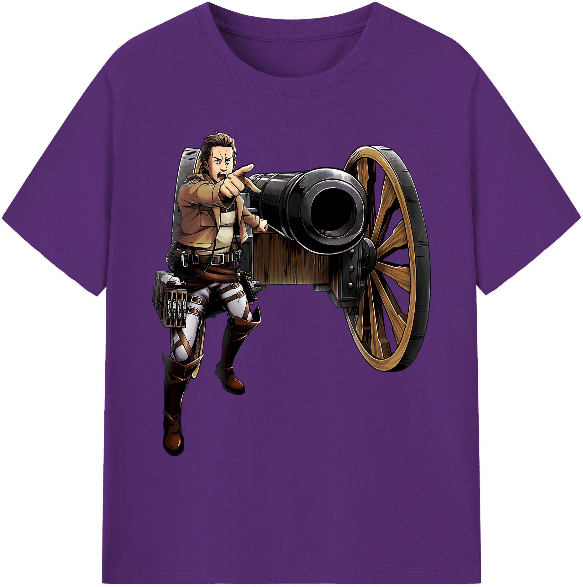 （画像用） 進撃の巨人 Attack on Titan 綿100％ メンズ半袖Tシャツ｜肌触りやわらか＆通気性