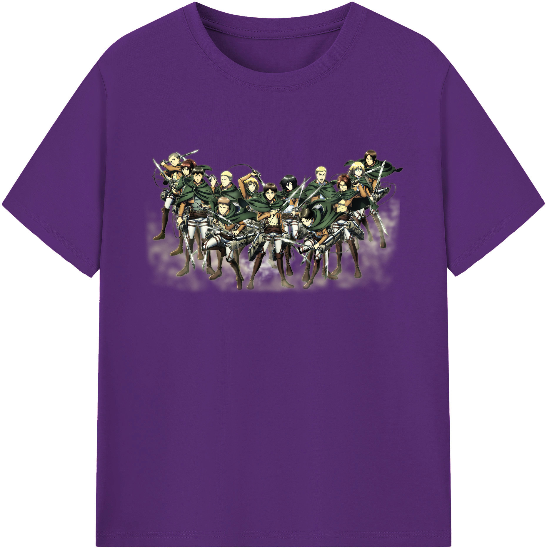 （画像用） 進撃の巨人 Attack on Titan 綿100％ メンズ半袖Tシャツ｜肌触りやわらか＆通気性