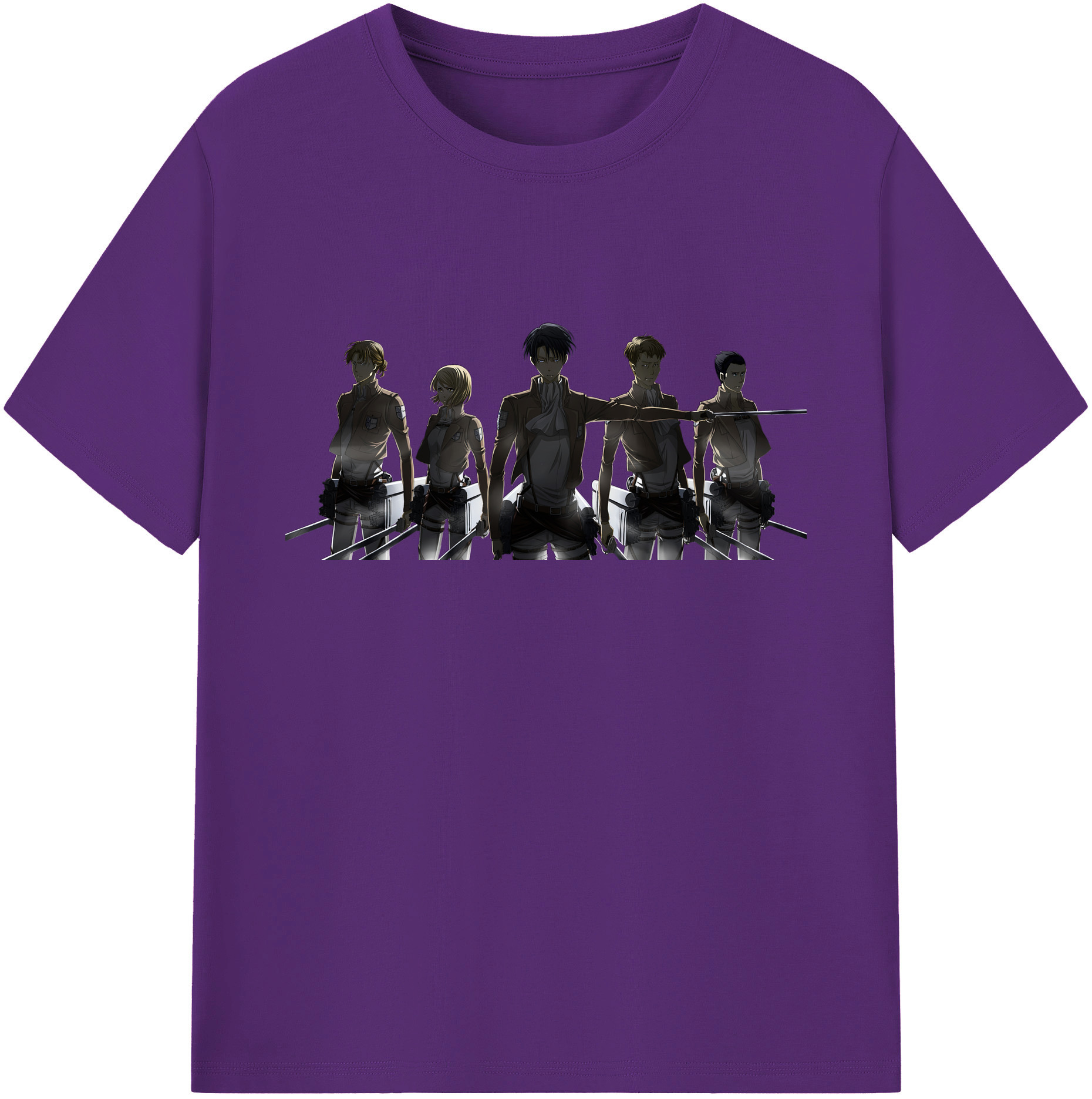 （画像用） 進撃の巨人 Attack on Titan 綿100％ メンズ半袖Tシャツ｜肌触りやわらか＆通気性