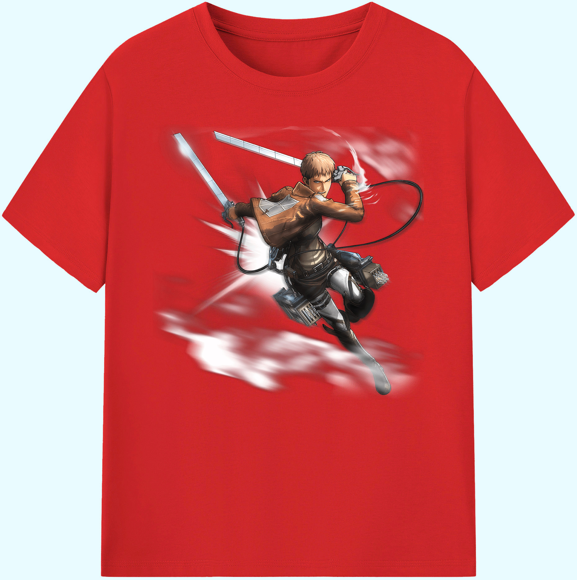 （画像用） 進撃の巨人 ジャン・キルシュタイン Attack on Titan Jean Kirstein 綿100％ メンズ半袖Tシャツ｜肌触りやわらか＆通気性
