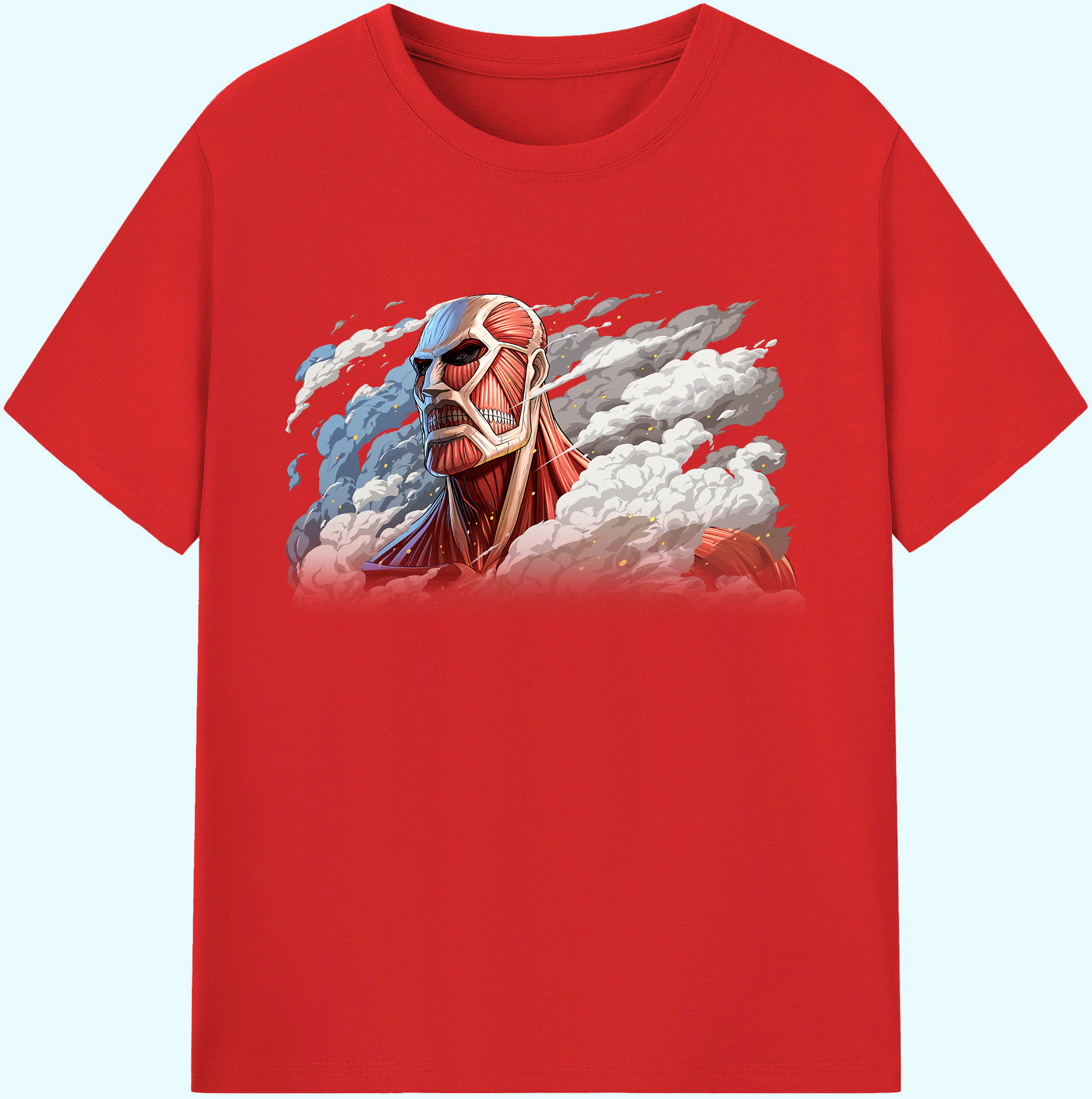 （画像用） 進撃の巨人 Attack on Titan 綿100％ メンズ半袖Tシャツ｜肌触りやわらか＆通気性