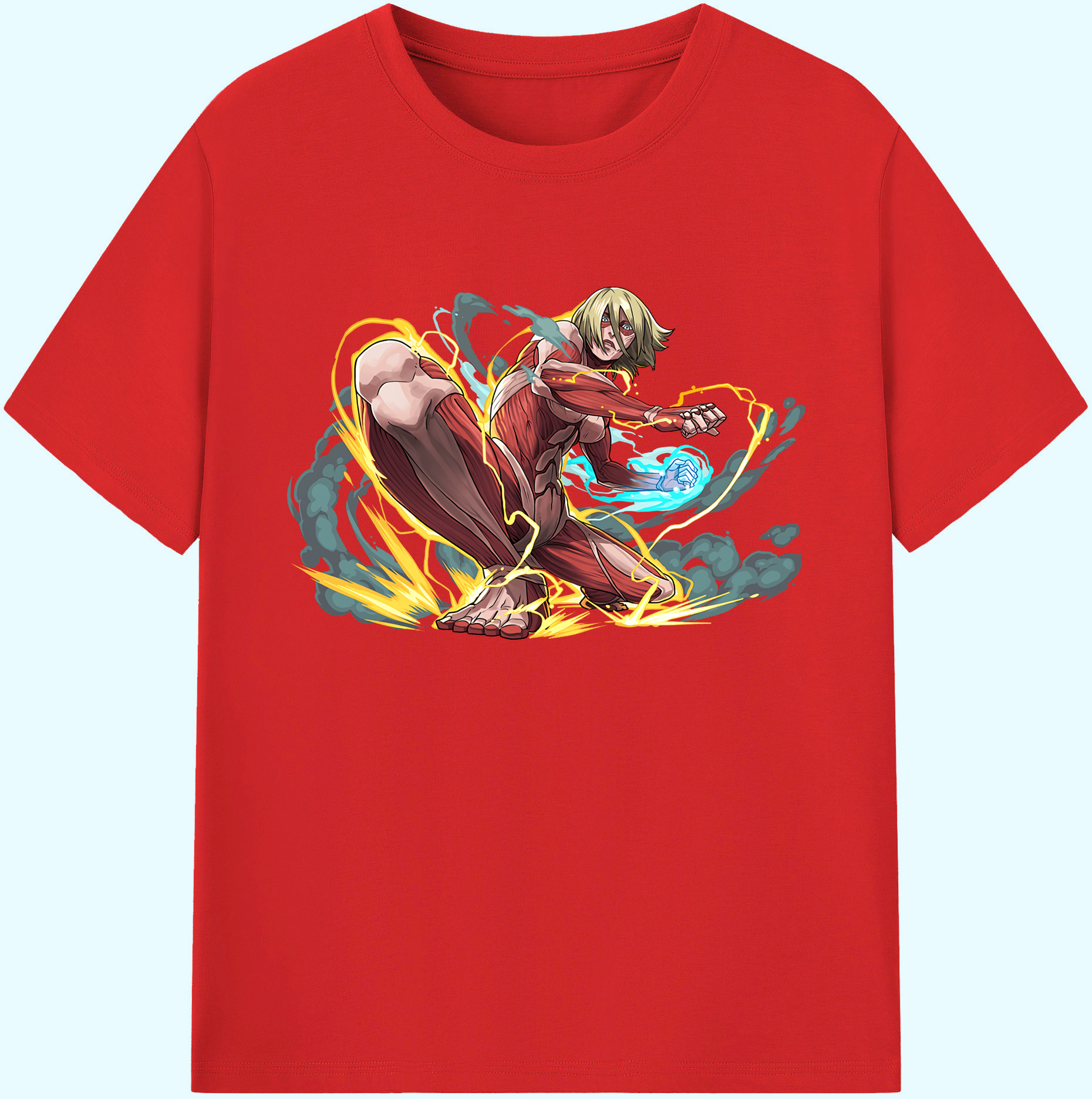 （画像用） 進撃の巨人 Attack on Titan 綿100％ メンズ半袖Tシャツ｜肌触りやわらか＆通気性