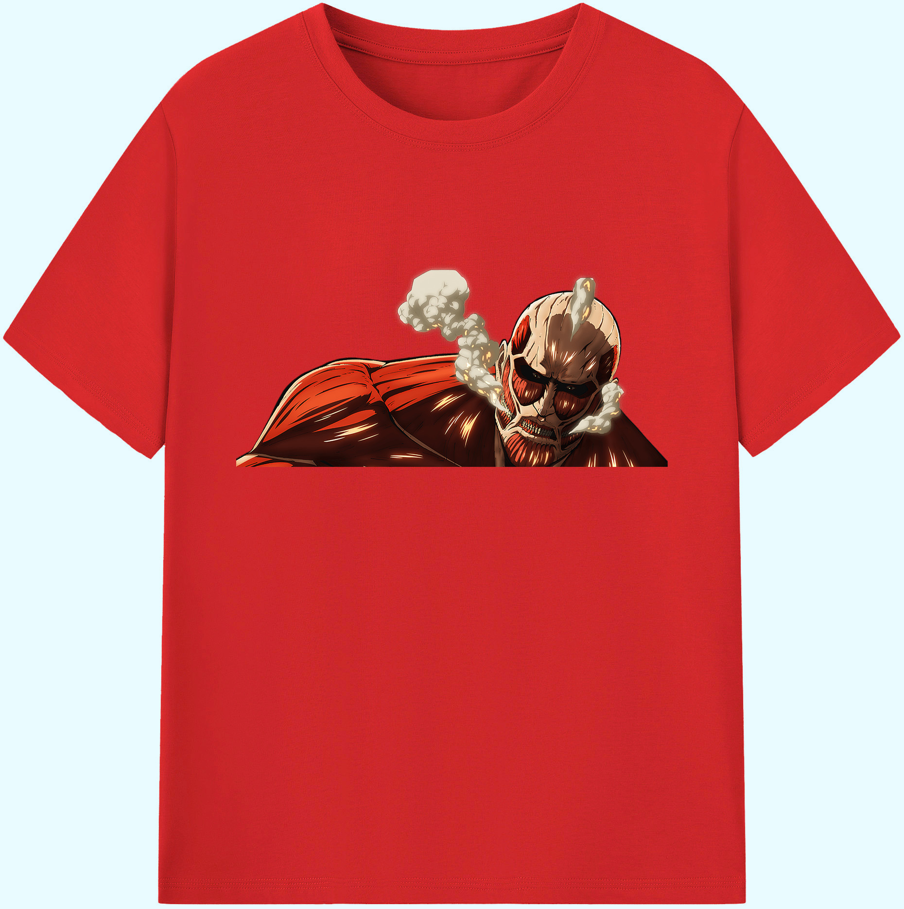 （画像用） 進撃の巨人 Attack on Titan 綿100％ メンズ半袖Tシャツ｜肌触りやわらか＆通気性