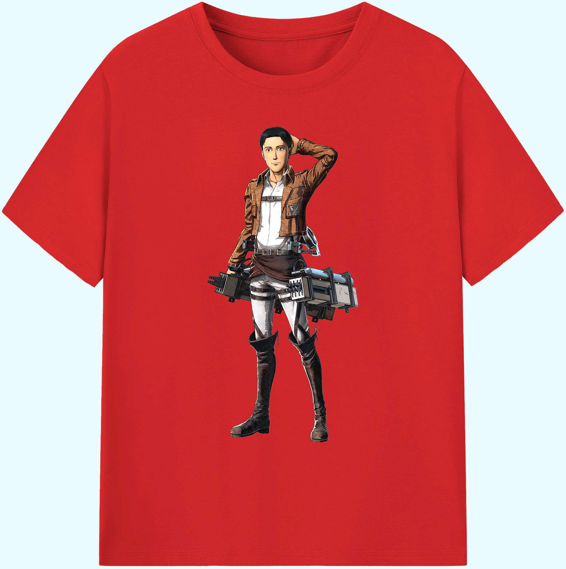 （画像用） 進撃の巨人 Attack on Titan 綿100％ メンズ半袖Tシャツ｜肌触りやわらか＆通気性