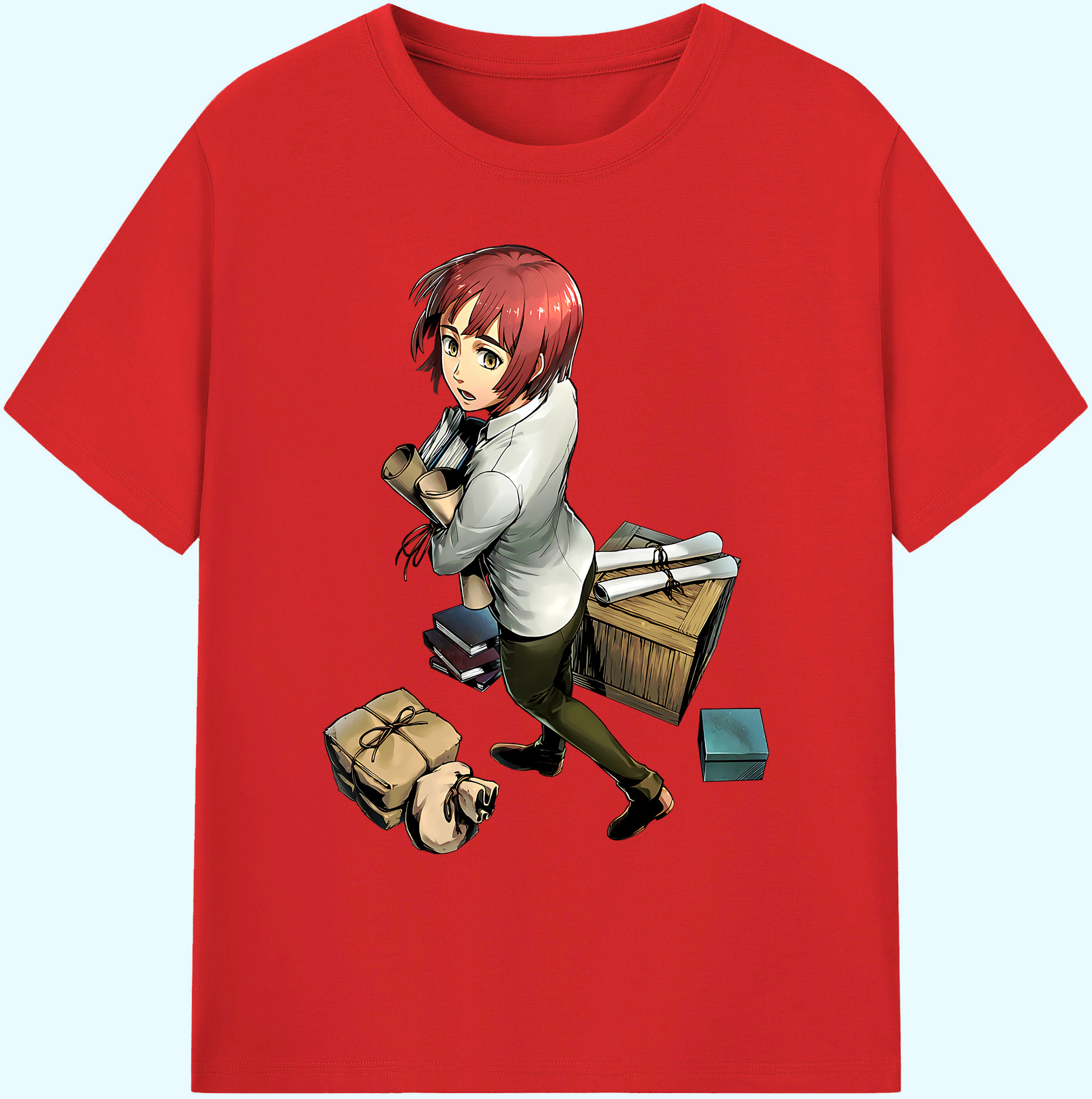 （画像用） 進撃の巨人 Attack on Titan 綿100％ メンズ半袖Tシャツ｜肌触りやわらか＆通気性