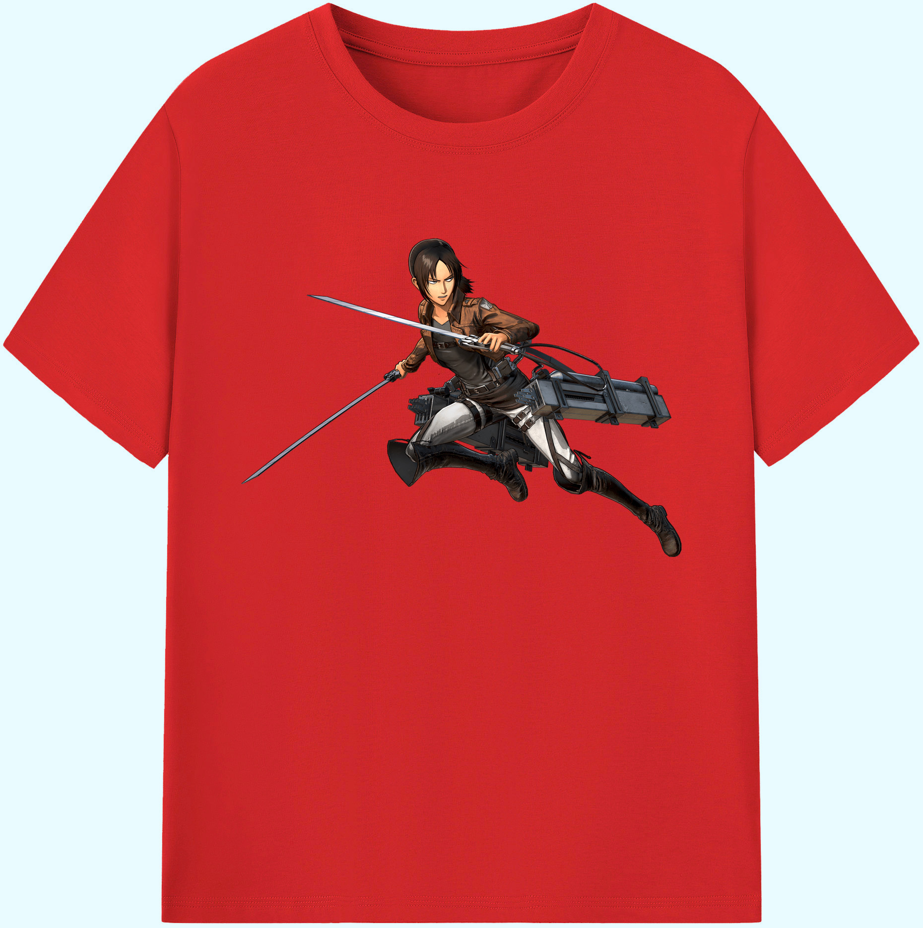 （画像用） 進撃の巨人 Attack on Titan 綿100％ メンズ半袖Tシャツ｜肌触りやわらか＆通気性