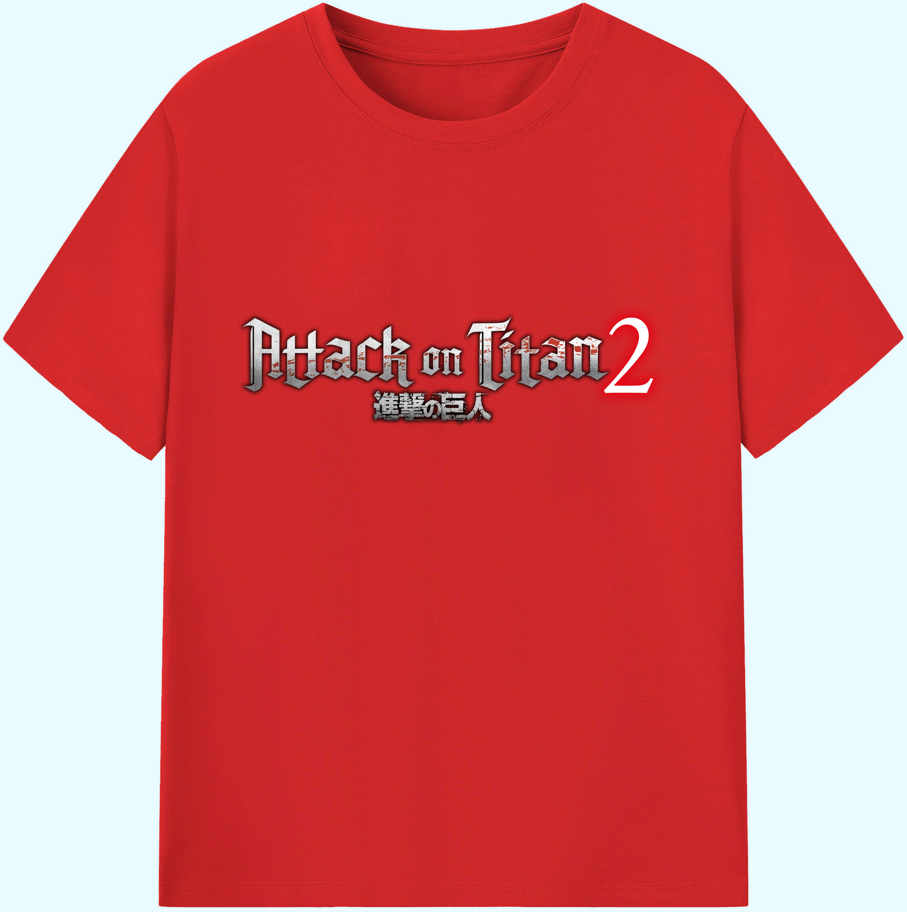 （画像用） 進撃の巨人 Attack on Titan 綿100％ メンズ半袖Tシャツ｜肌触りやわらか＆通気性