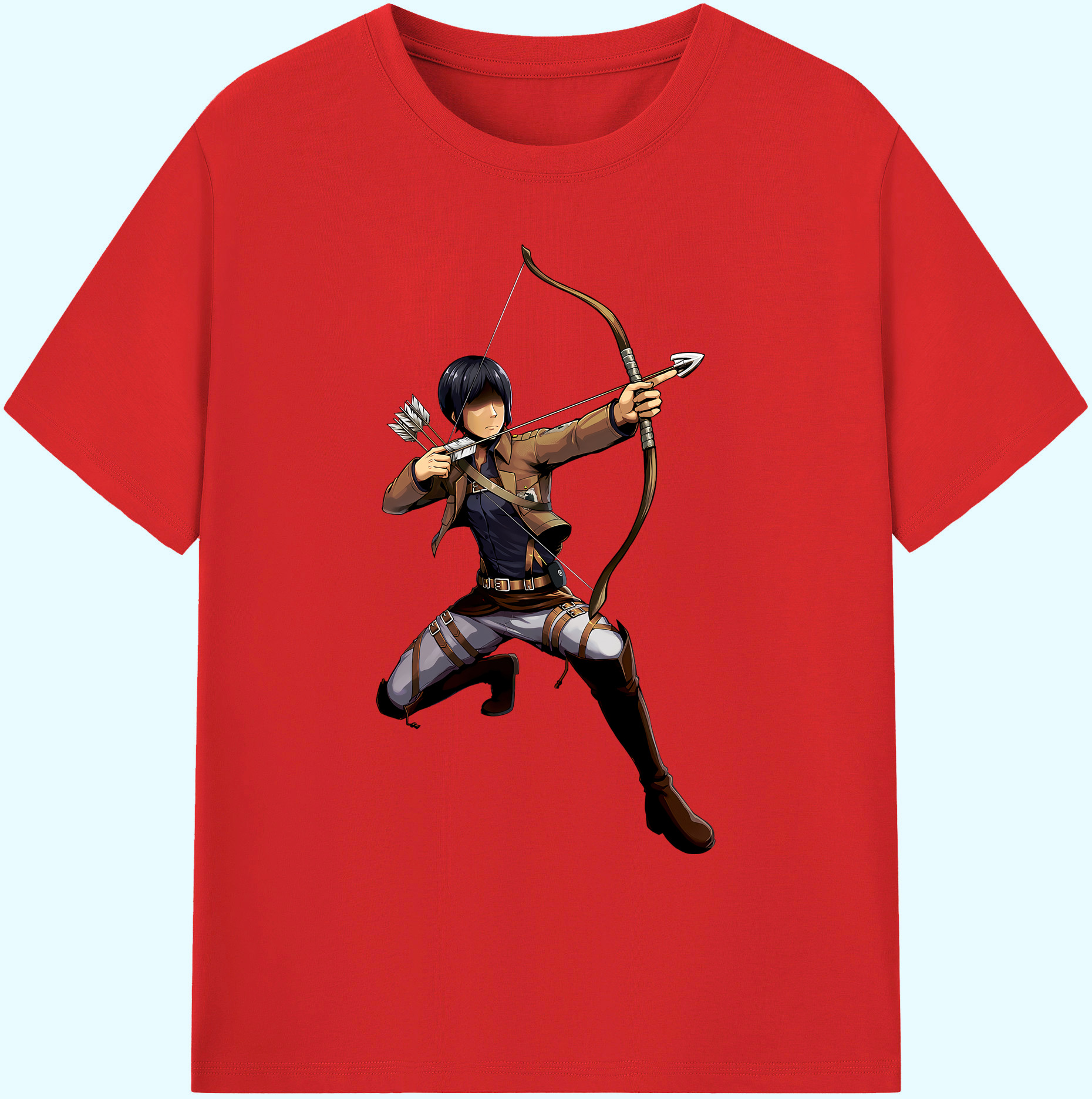 （画像用） 進撃の巨人 Attack on Titan 綿100％ メンズ半袖Tシャツ｜肌触りやわらか＆通気性