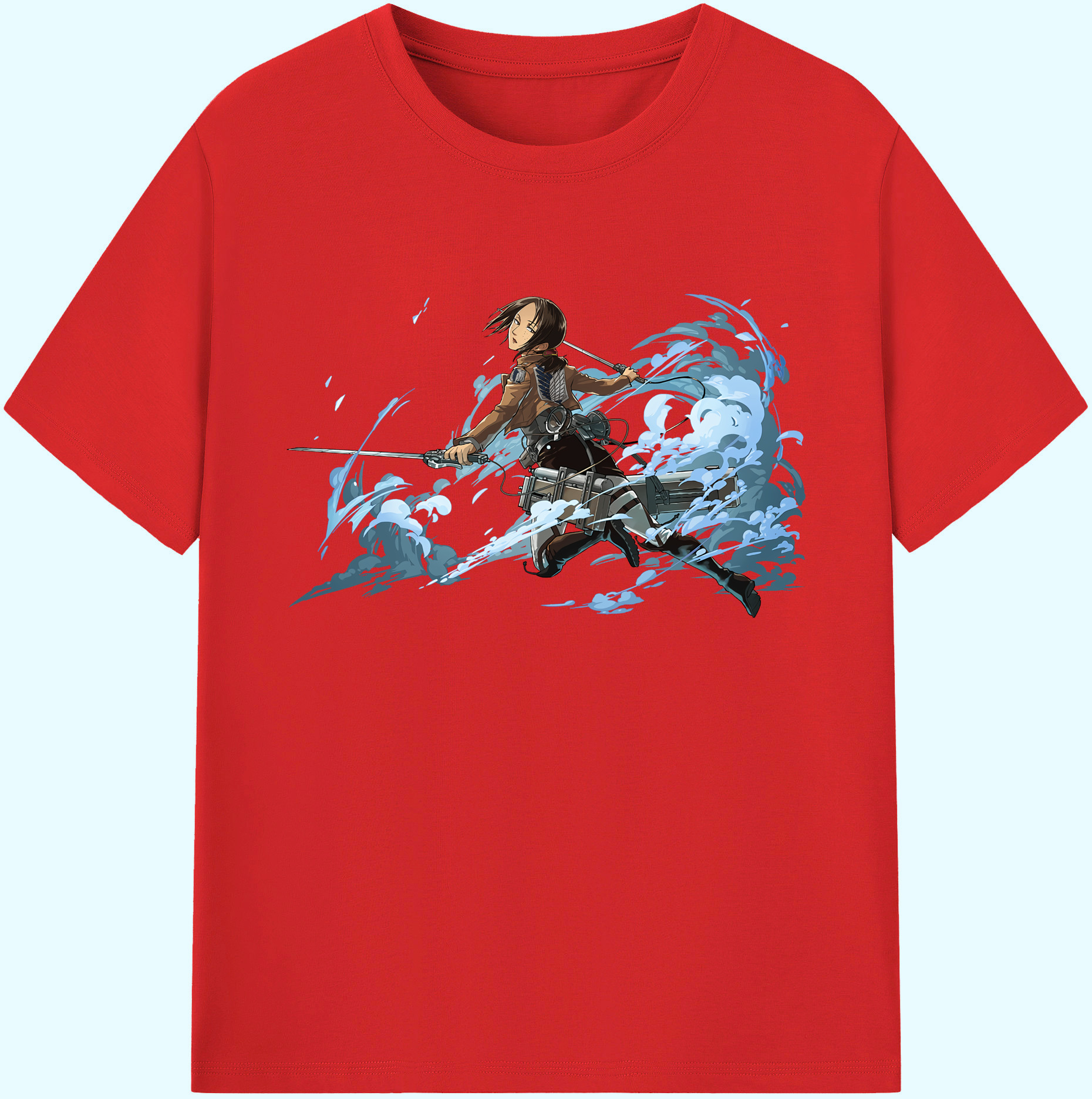 （画像用） 進撃の巨人 Attack on Titan 綿100％ メンズ半袖Tシャツ｜肌触りやわらか＆通気性