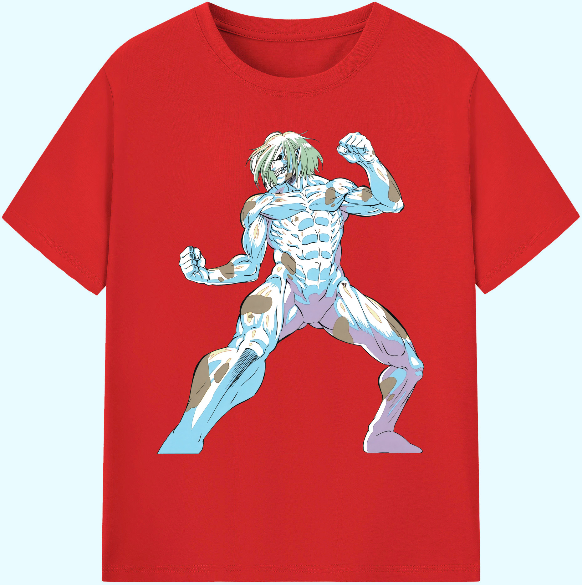 （画像用） 進撃の巨人 Attack on Titan 綿100％ メンズ半袖Tシャツ｜肌触りやわらか＆通気性