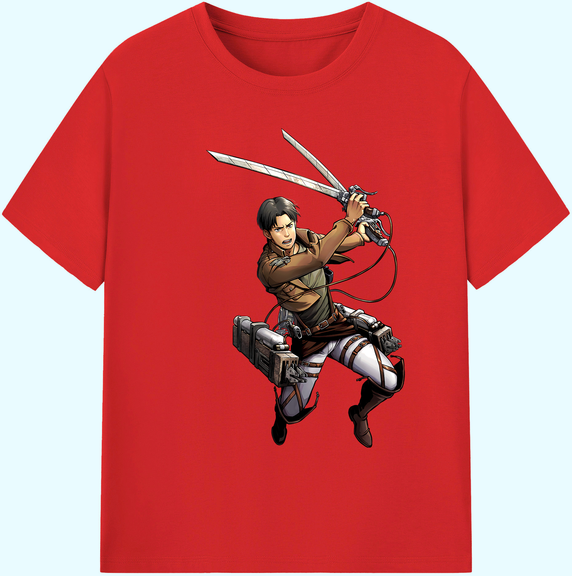 （画像用） 進撃の巨人 Attack on Titan 綿100％ メンズ半袖Tシャツ｜肌触りやわらか＆通気性