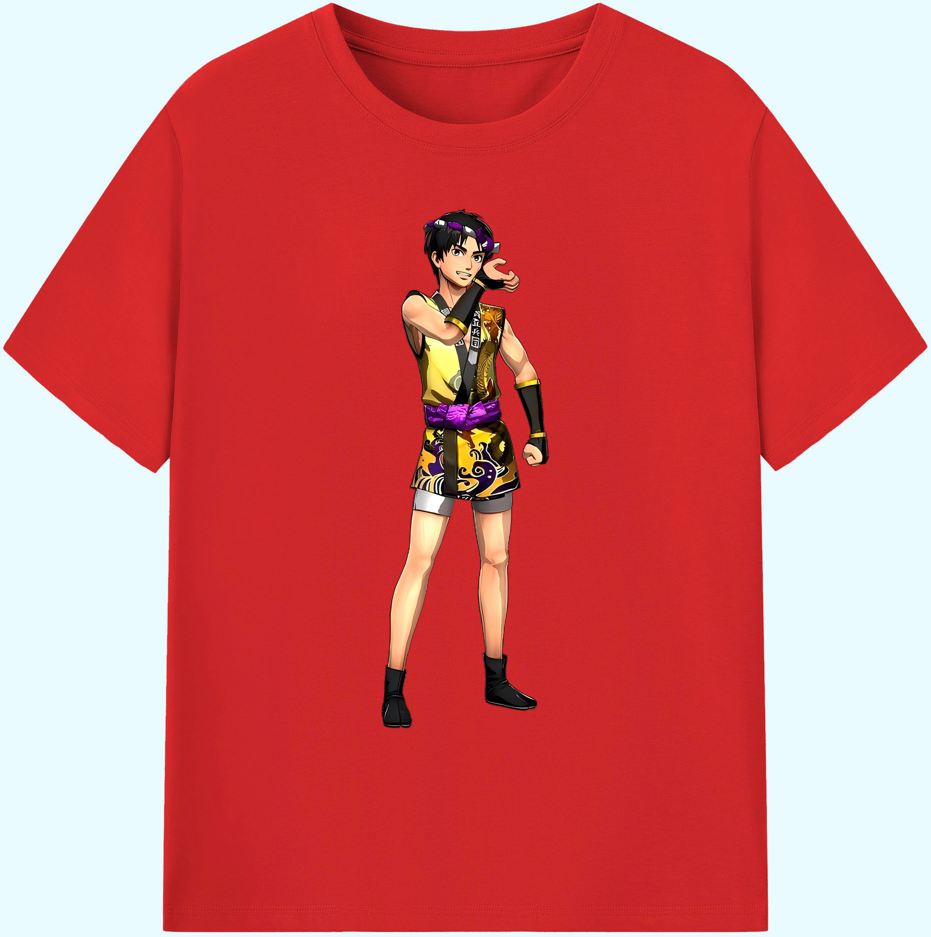 （画像用） 進撃の巨人 リヴァイ·アッカーマン Attack on Titan Levi Ackerman 綿100％ メンズ半袖Tシャツ｜肌触りやわらか＆通気性