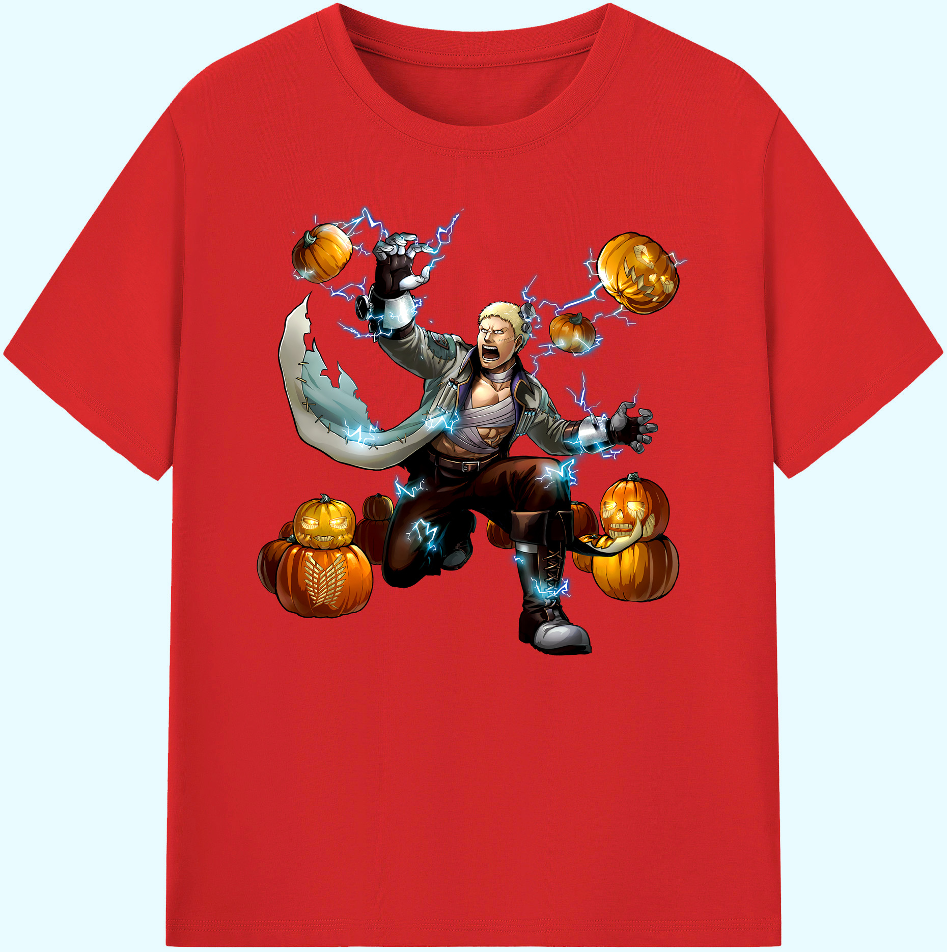 （画像用） 進撃の巨人 ライナー・ブラウン Attack on Titan Reiner Braun 綿100％ メンズ半袖Tシャツ｜肌触りやわらか＆通気性