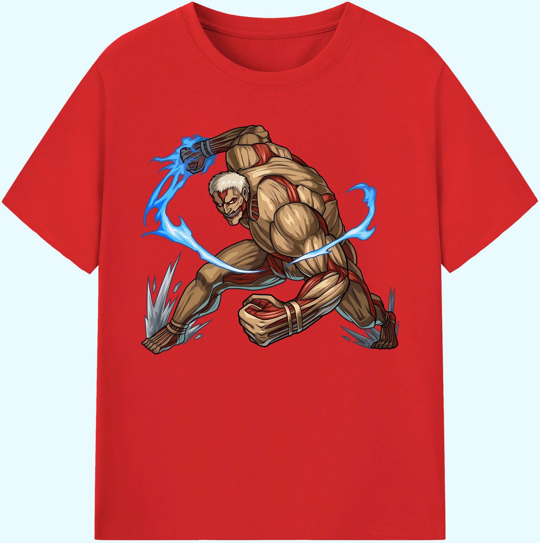 （画像用） 進撃の巨人 Attack on Titan 綿100％ メンズ半袖Tシャツ｜肌触りやわらか＆通気性