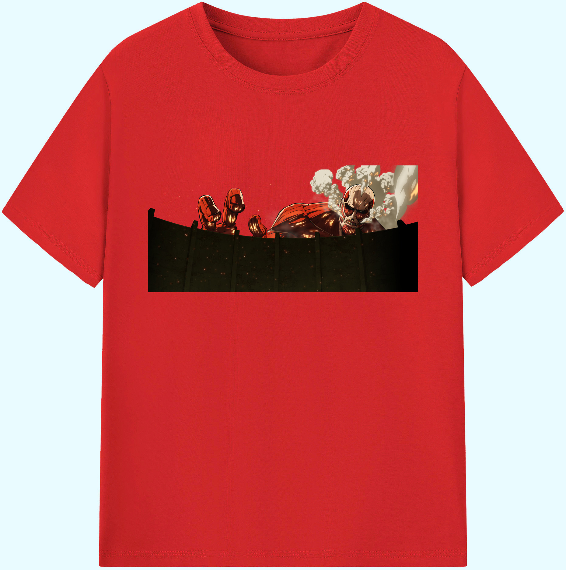 （画像用） 進撃の巨人 Attack on Titan 綿100％ メンズ半袖Tシャツ｜肌触りやわらか＆通気性