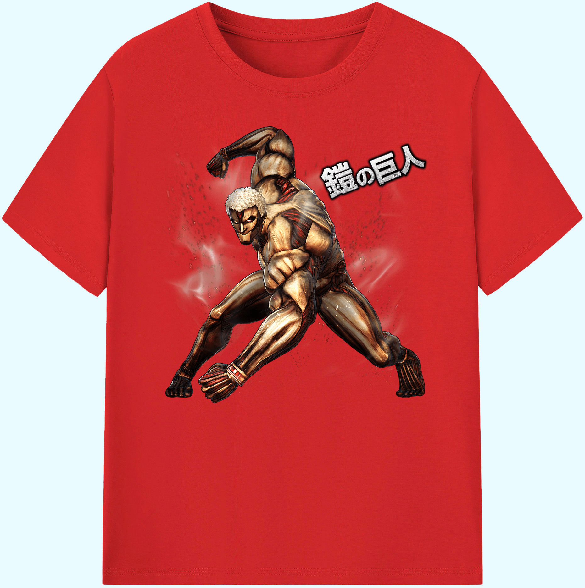 （画像用） 進撃の巨人 Attack on Titan 綿100％ メンズ半袖Tシャツ｜肌触りやわらか＆通気性