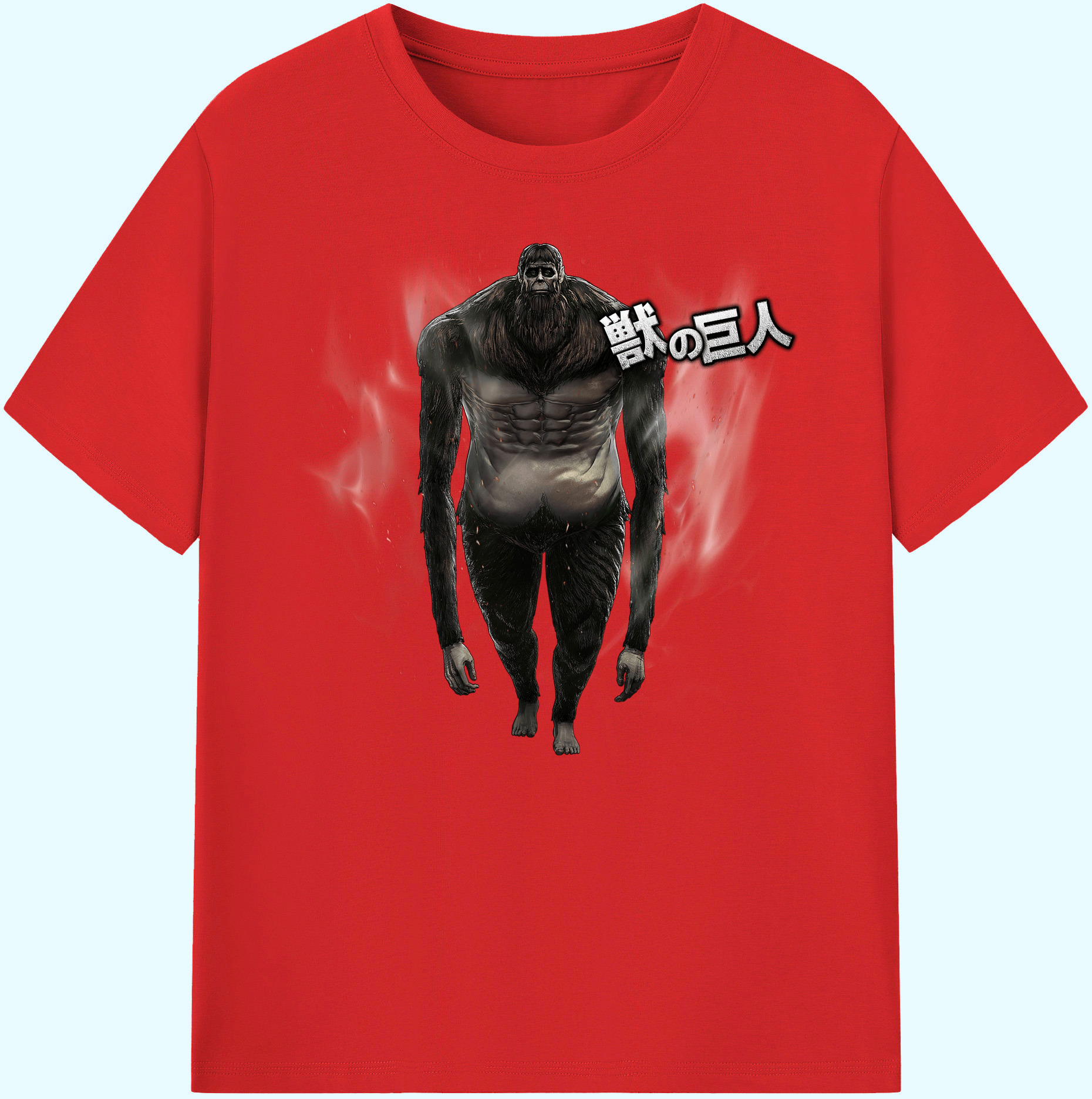 （画像用） 進撃の巨人 Attack on Titan 綿100％ メンズ半袖Tシャツ｜肌触りやわらか＆通気性