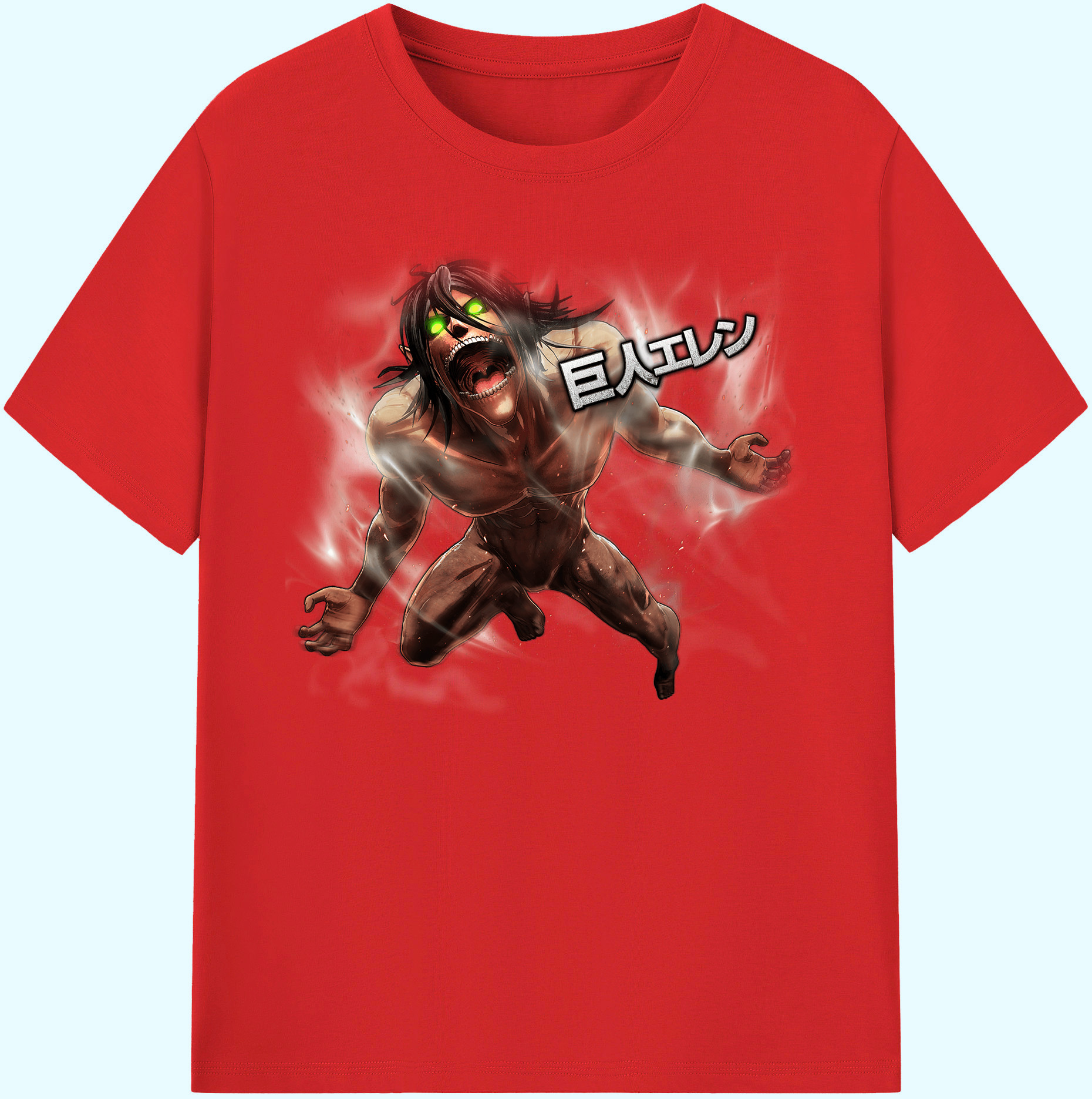 （画像用） 進撃の巨人 Attack on Titan 綿100％ メンズ半袖Tシャツ｜肌触りやわらか＆通気性
