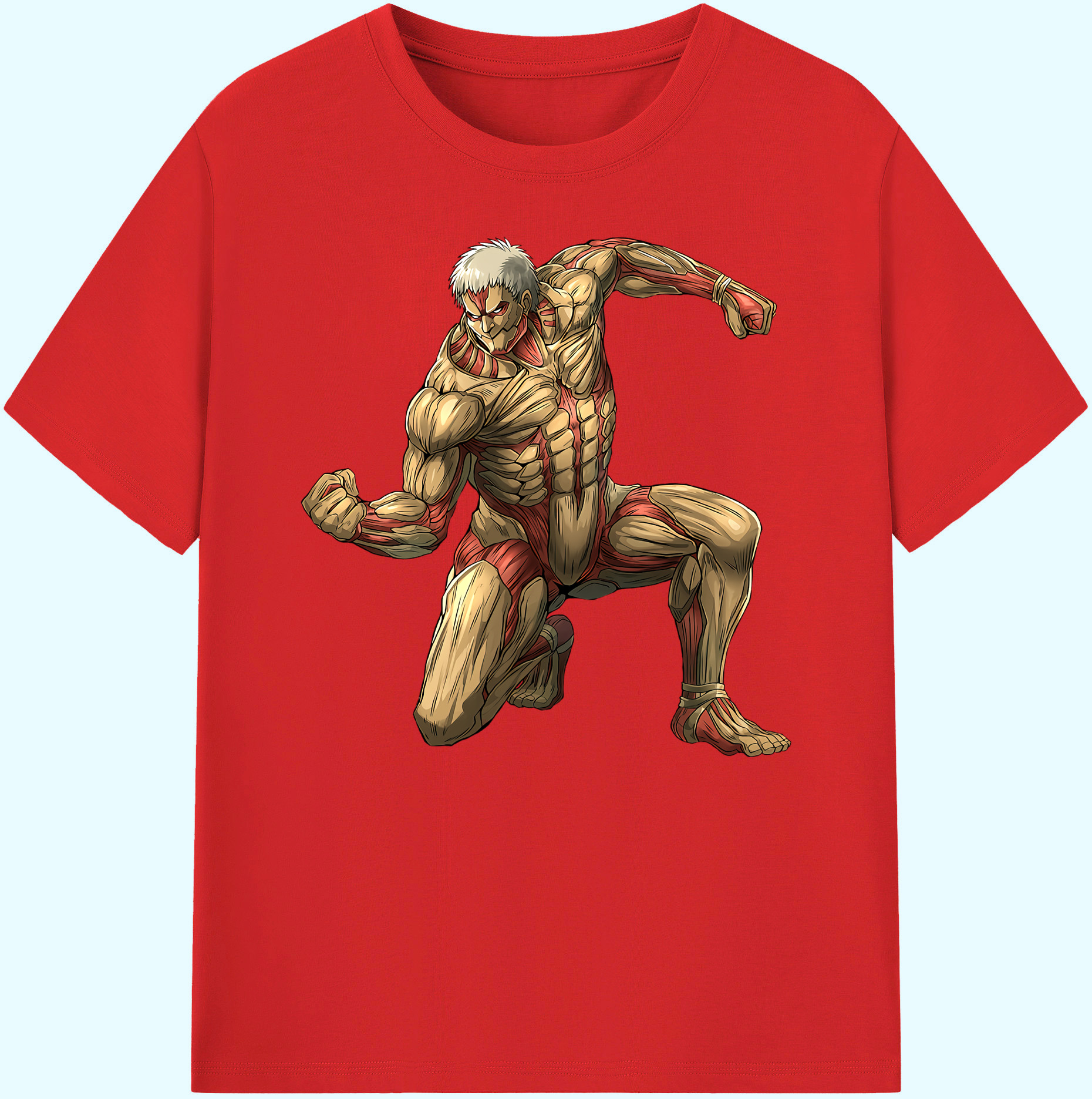 （画像用） 進撃の巨人 Attack on Titan 綿100％ メンズ半袖Tシャツ｜肌触りやわらか＆通気性