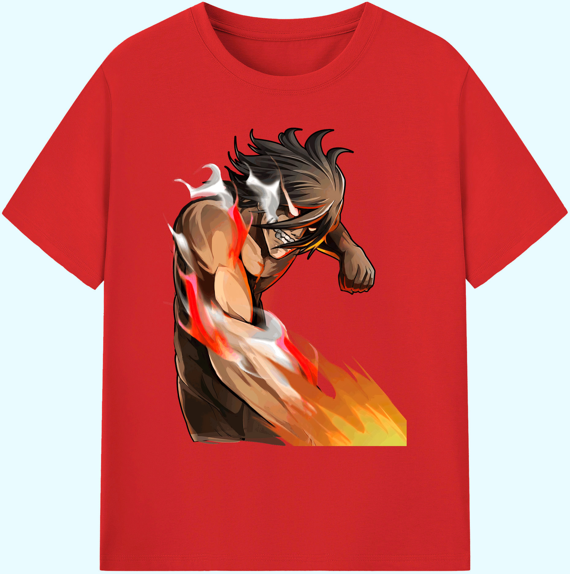（画像用） 進撃の巨人 Attack on Titan 綿100％ メンズ半袖Tシャツ｜肌触りやわらか＆通気性