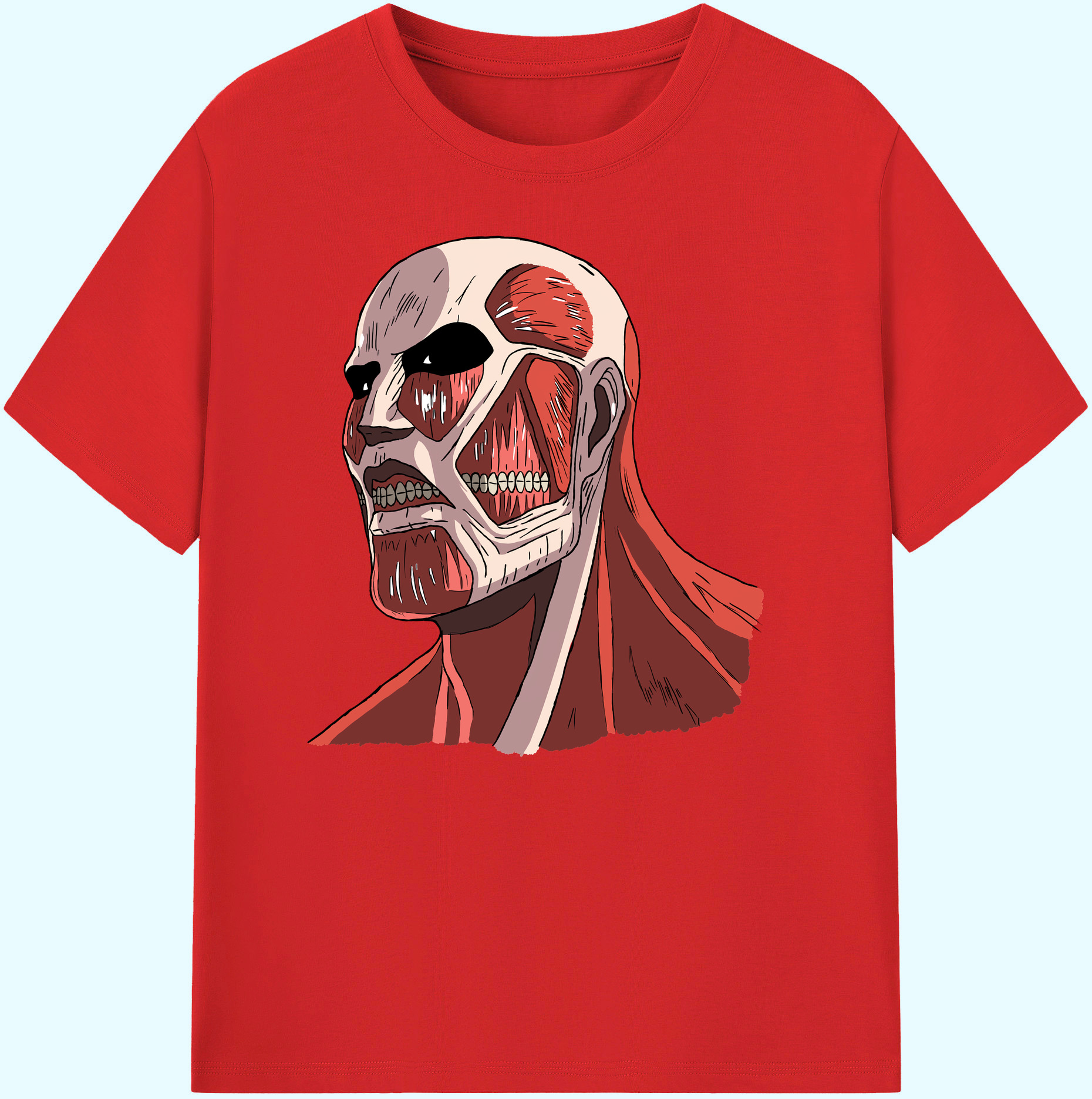 （画像用） 進撃の巨人 Attack on Titan 綿100％ メンズ半袖Tシャツ｜肌触りやわらか＆通気性
