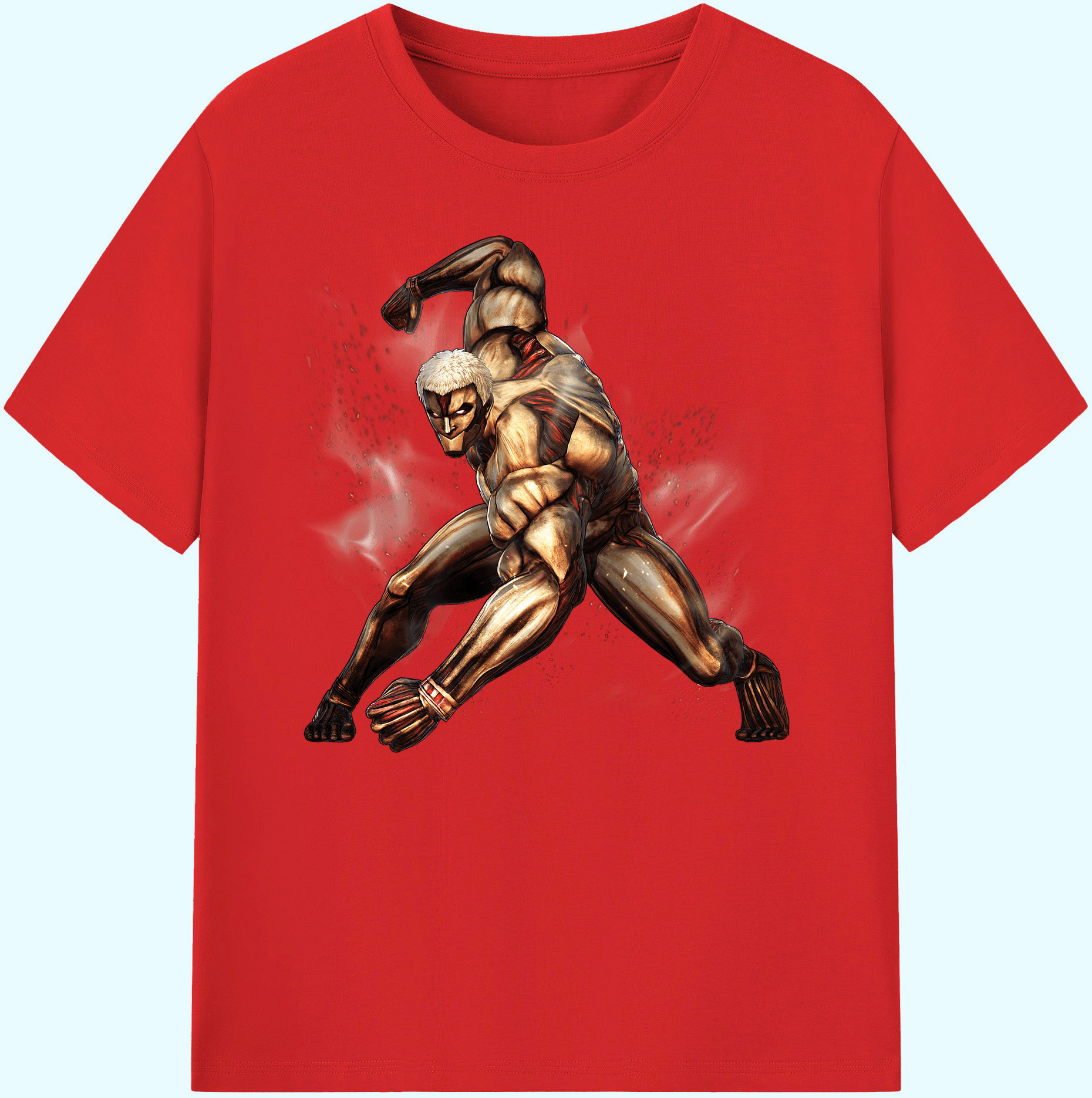 （画像用） 進撃の巨人 Attack on Titan 綿100％ メンズ半袖Tシャツ｜肌触りやわらか＆通気性