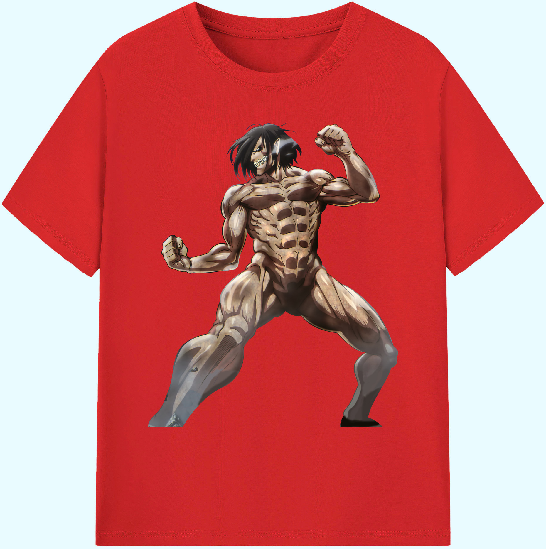 （画像用） 進撃の巨人 Attack on Titan 綿100％ メンズ半袖Tシャツ｜肌触りやわらか＆通気性