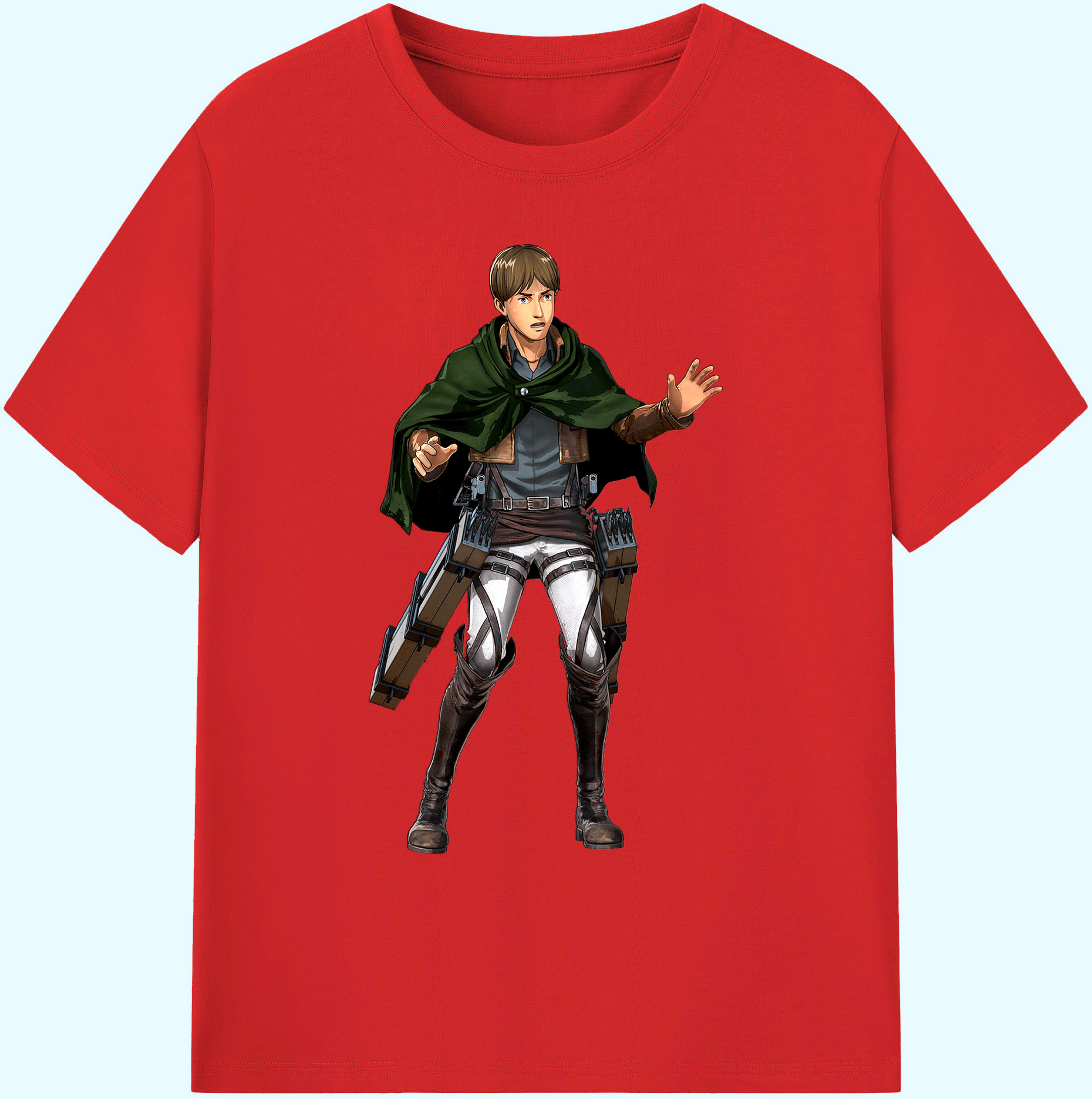 （画像用） 進撃の巨人 Attack on Titan 綿100％ メンズ半袖Tシャツ｜肌触りやわらか＆通気性
