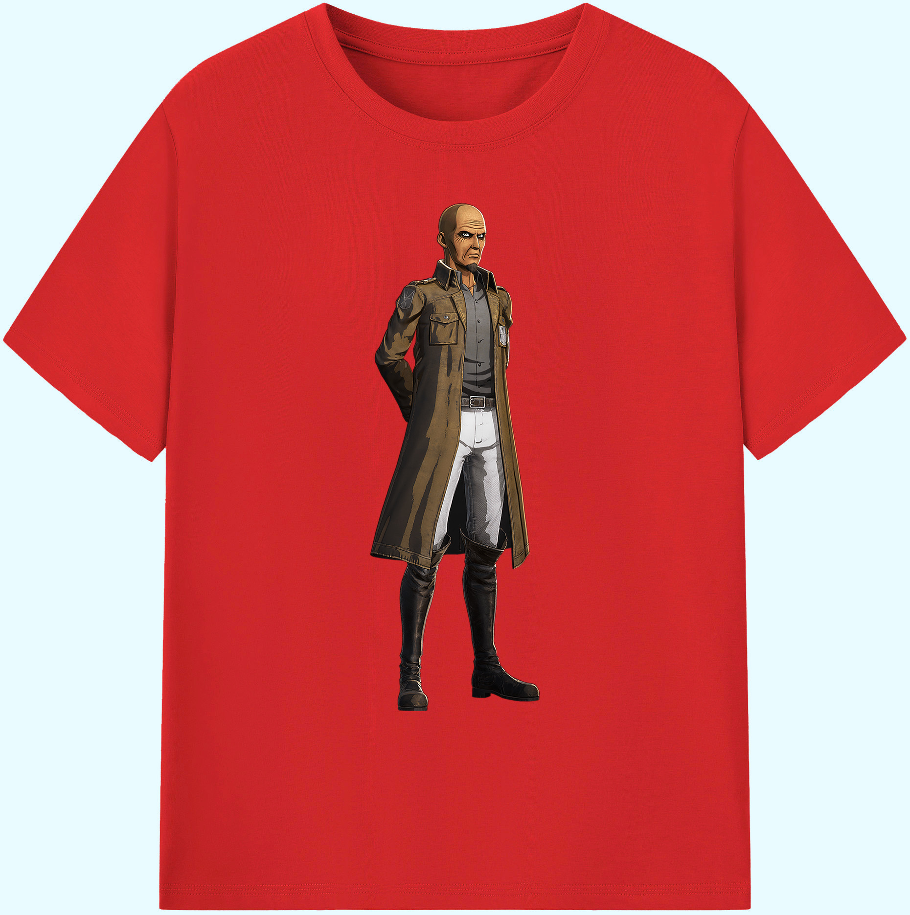 （画像用） 進撃の巨人 Attack on Titan 綿100％ メンズ半袖Tシャツ｜肌触りやわらか＆通気性