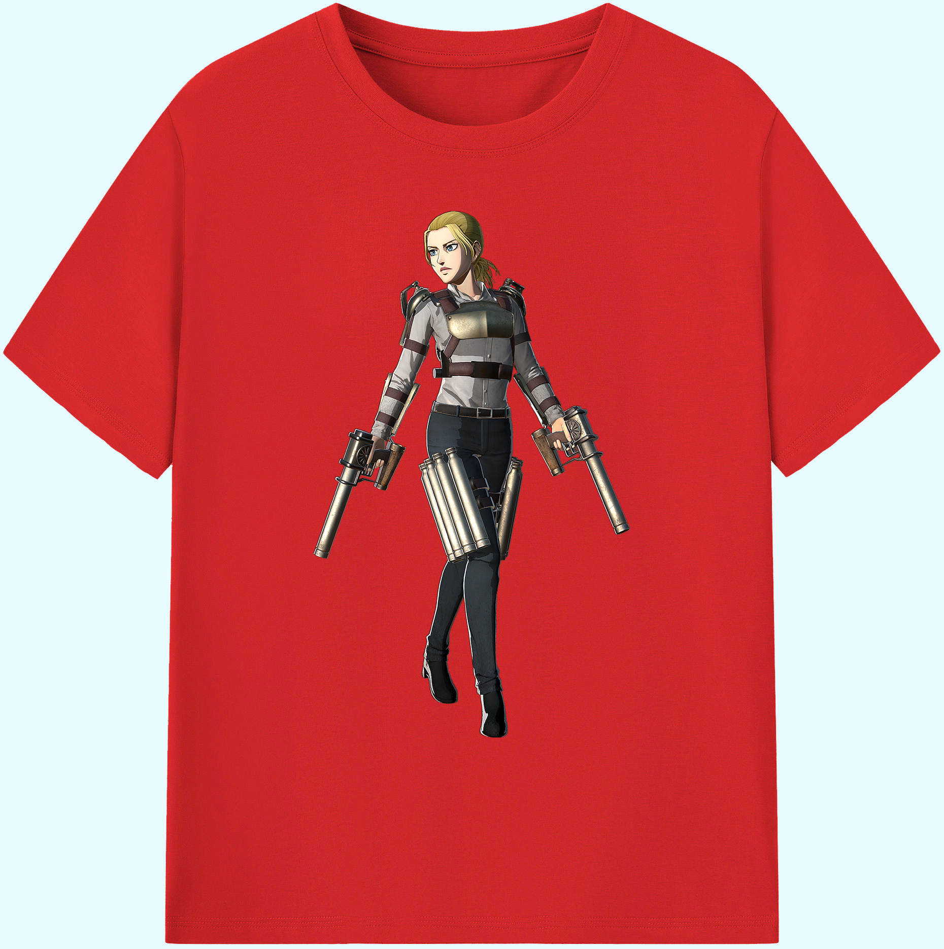 （画像用） 進撃の巨人 Attack on Titan 綿100％ メンズ半袖Tシャツ｜肌触りやわらか＆通気性