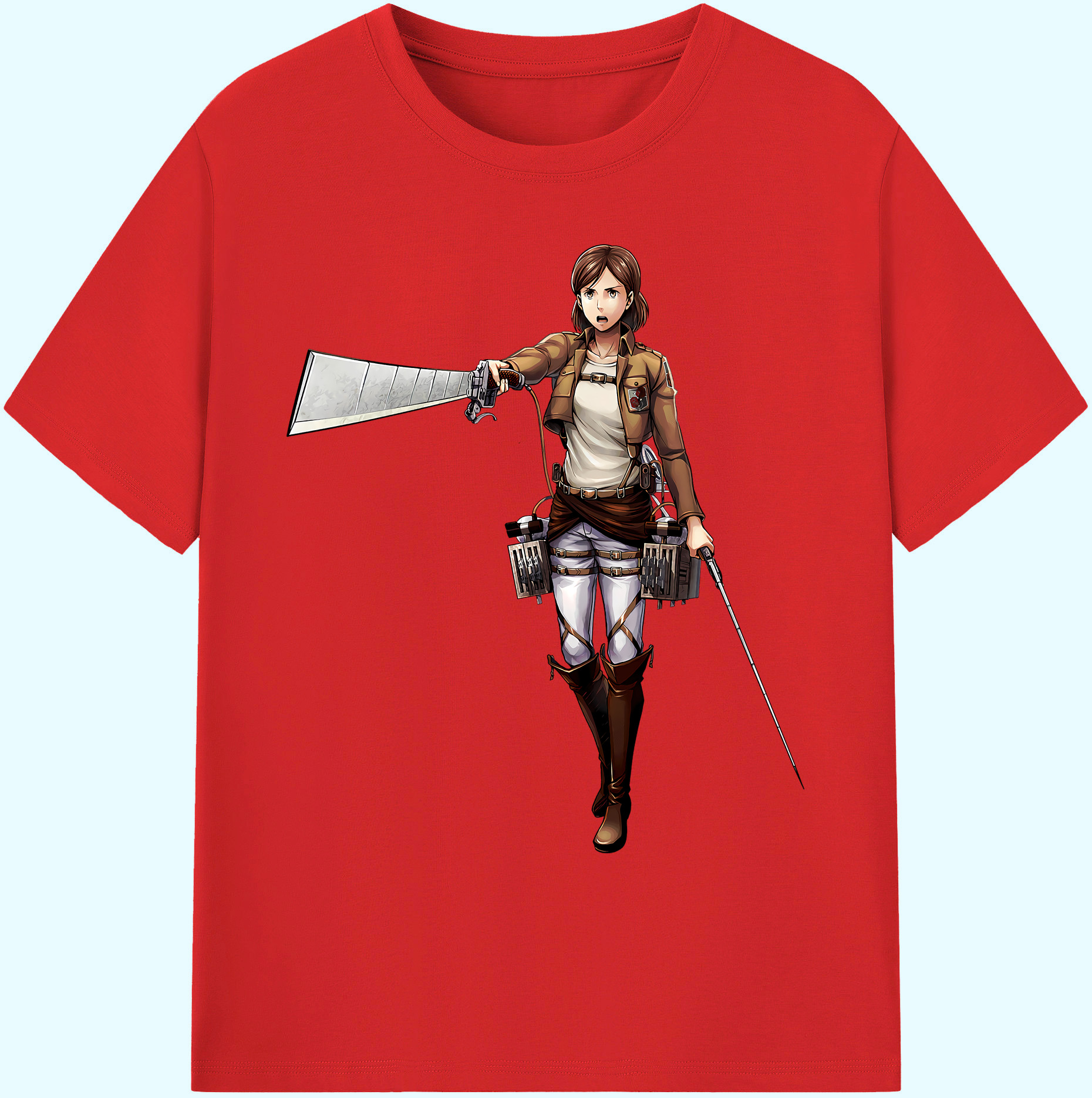 （画像用） 進撃の巨人 Attack on Titan 綿100％ メンズ半袖Tシャツ｜肌触りやわらか＆通気性