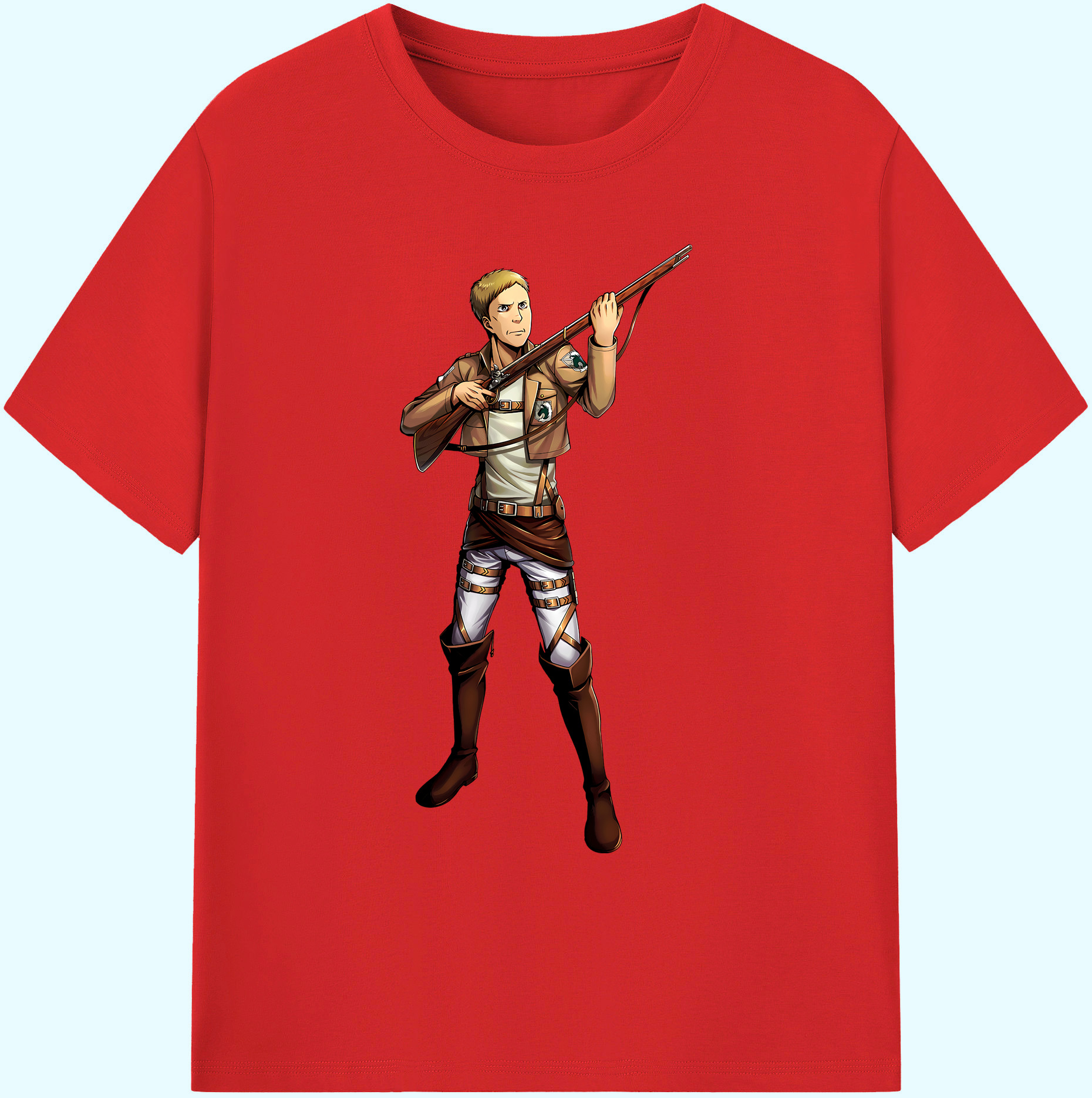 （画像用） 進撃の巨人 Attack on Titan 綿100％ メンズ半袖Tシャツ｜肌触りやわらか＆通気性