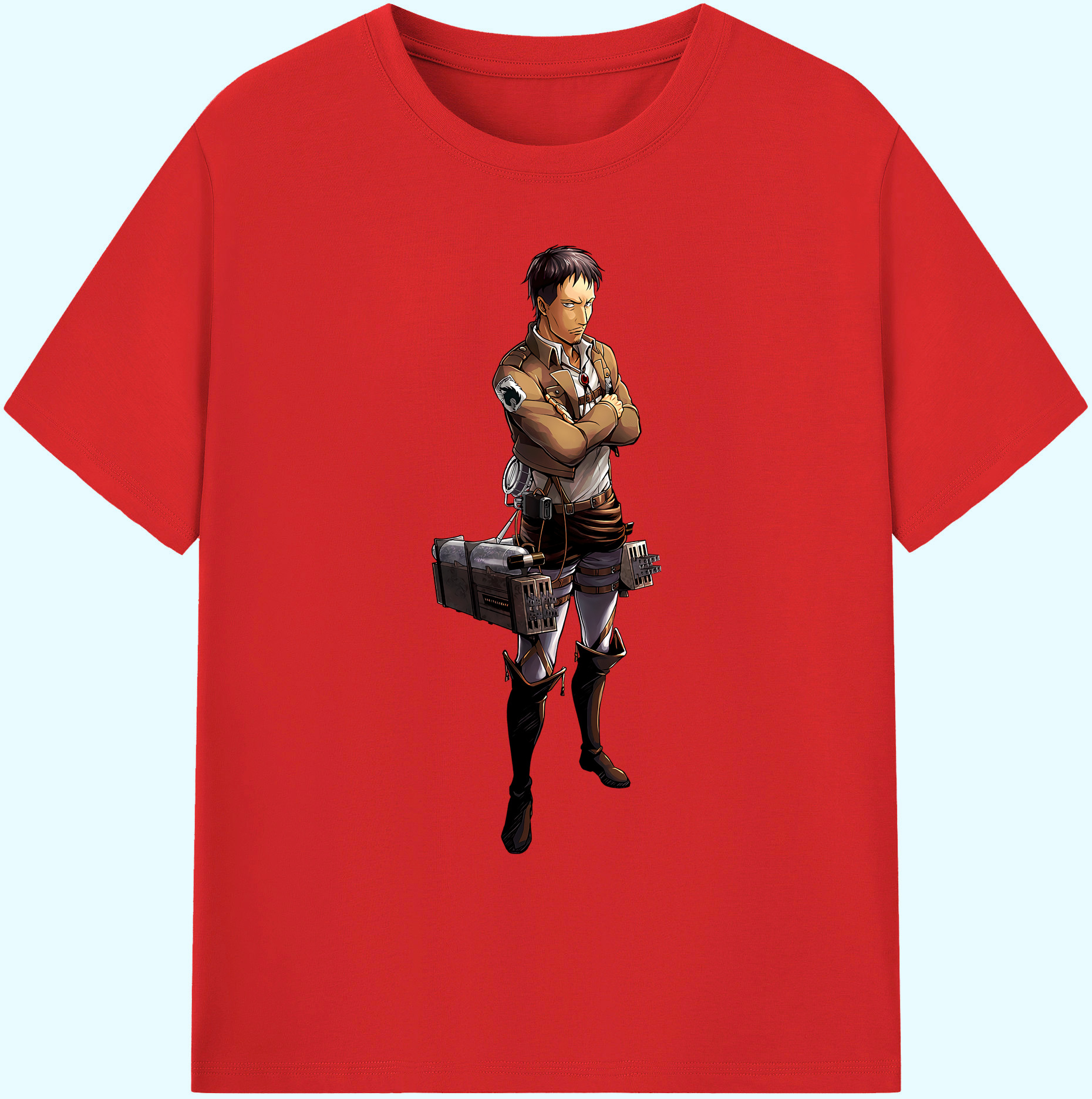 （画像用） 進撃の巨人 Attack on Titan 綿100％ メンズ半袖Tシャツ｜肌触りやわらか＆通気性
